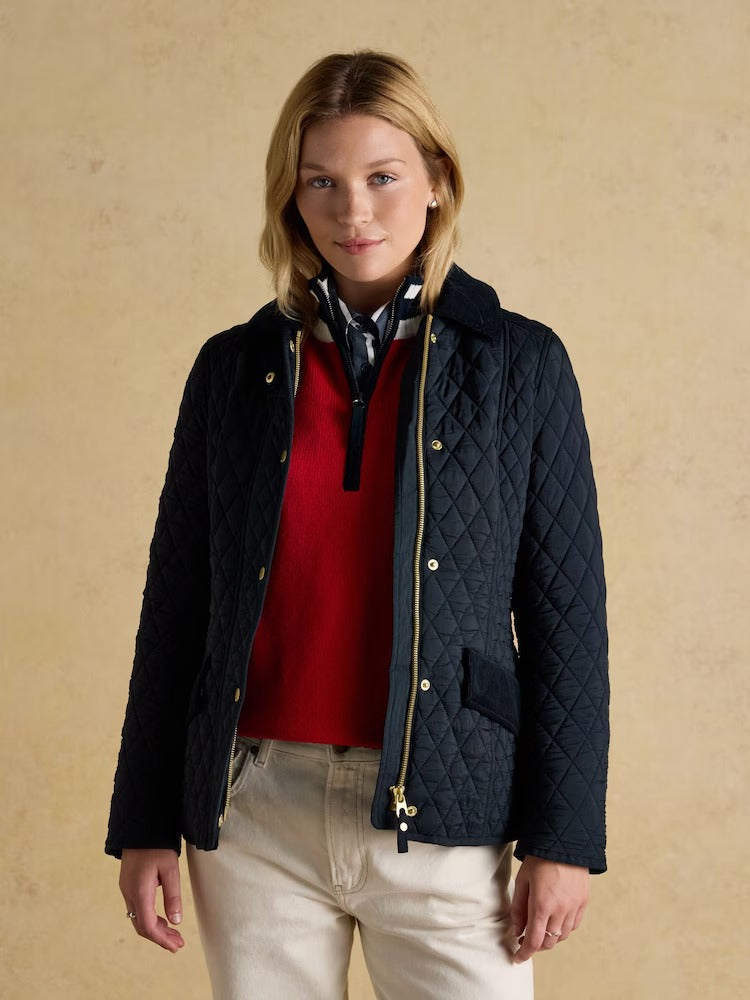 Highclere Navy Showerproof Diamond Quilted Jacket