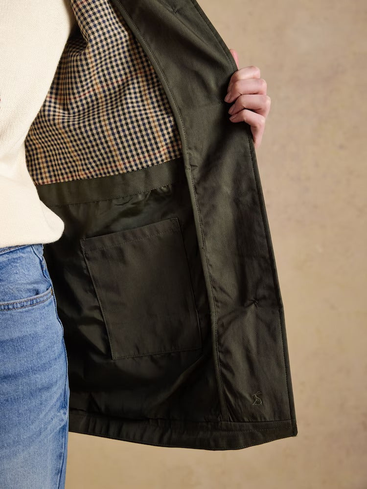 Rainmore Khaki Green Button Through Waterproof Raincoat