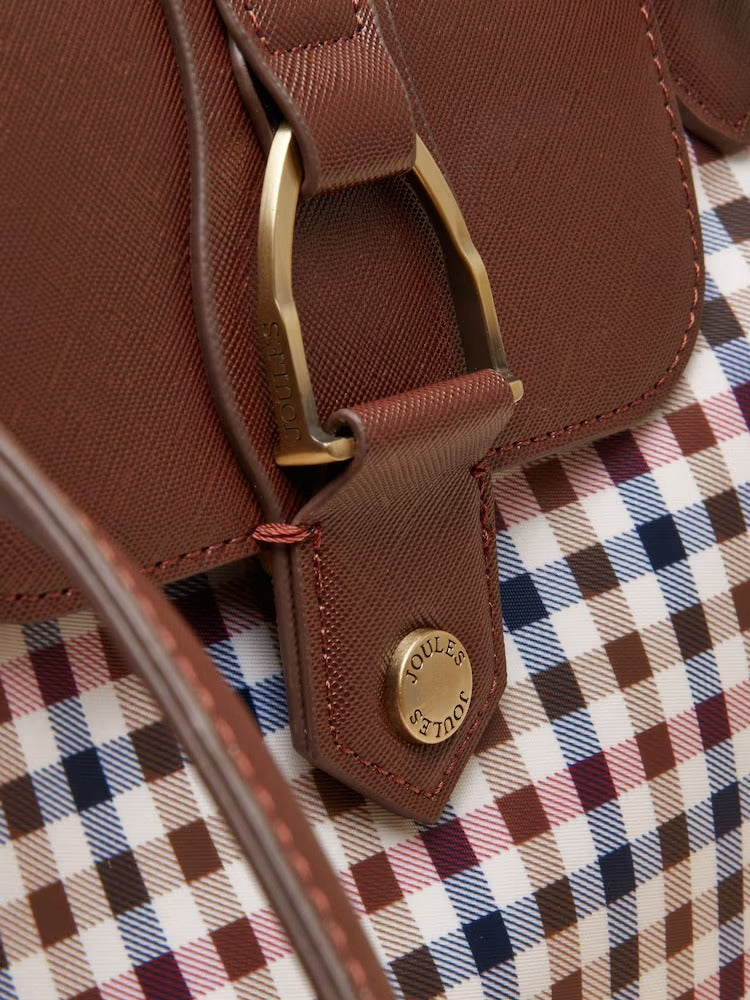 Edie Gingham Tote Shoulder Bag