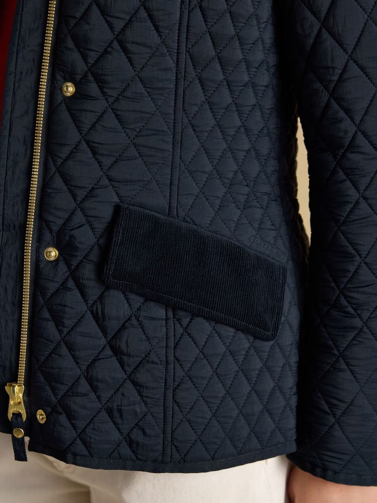 Highclere Navy Showerproof Diamond Quilted Jacket
