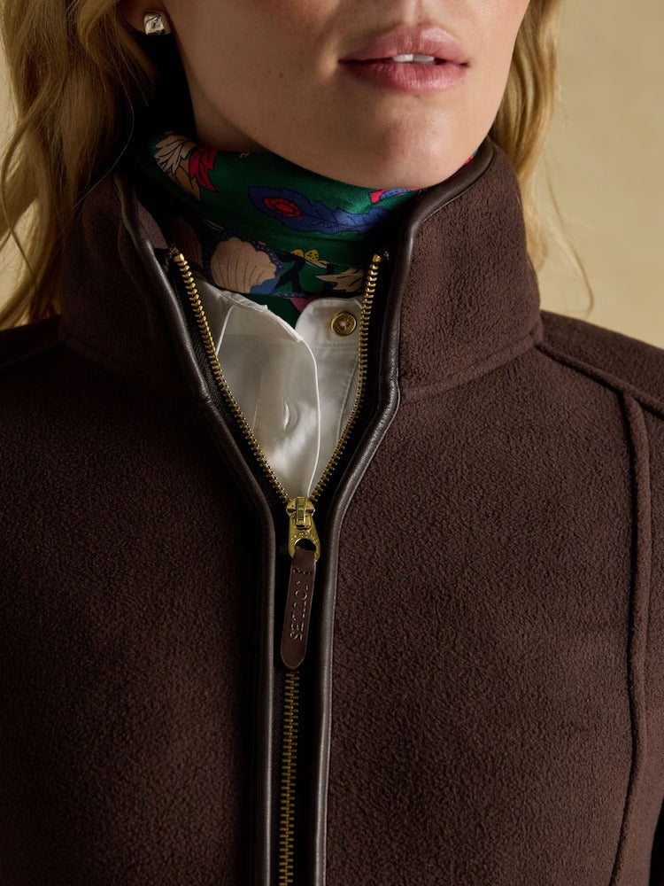 Heritage Chocolate Zip Up Polar Fleece