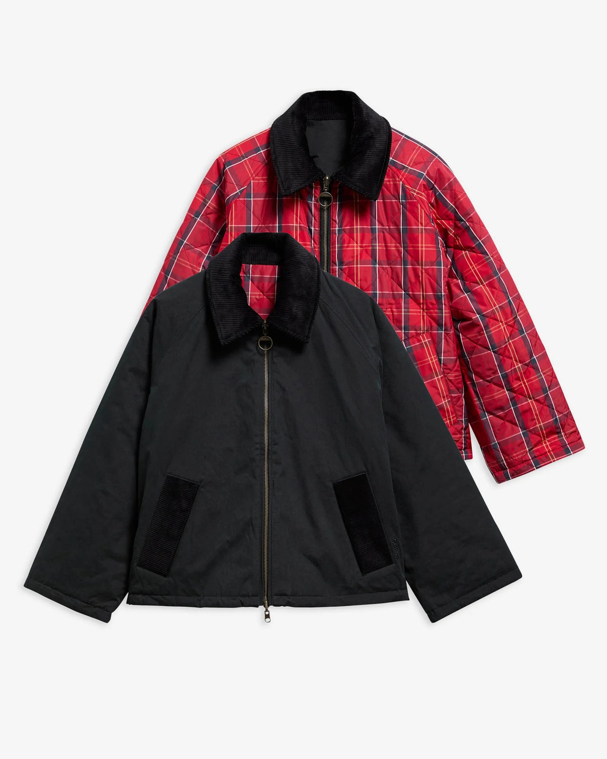 Dawn Reversible Casual Jacket - Black/Cardinal