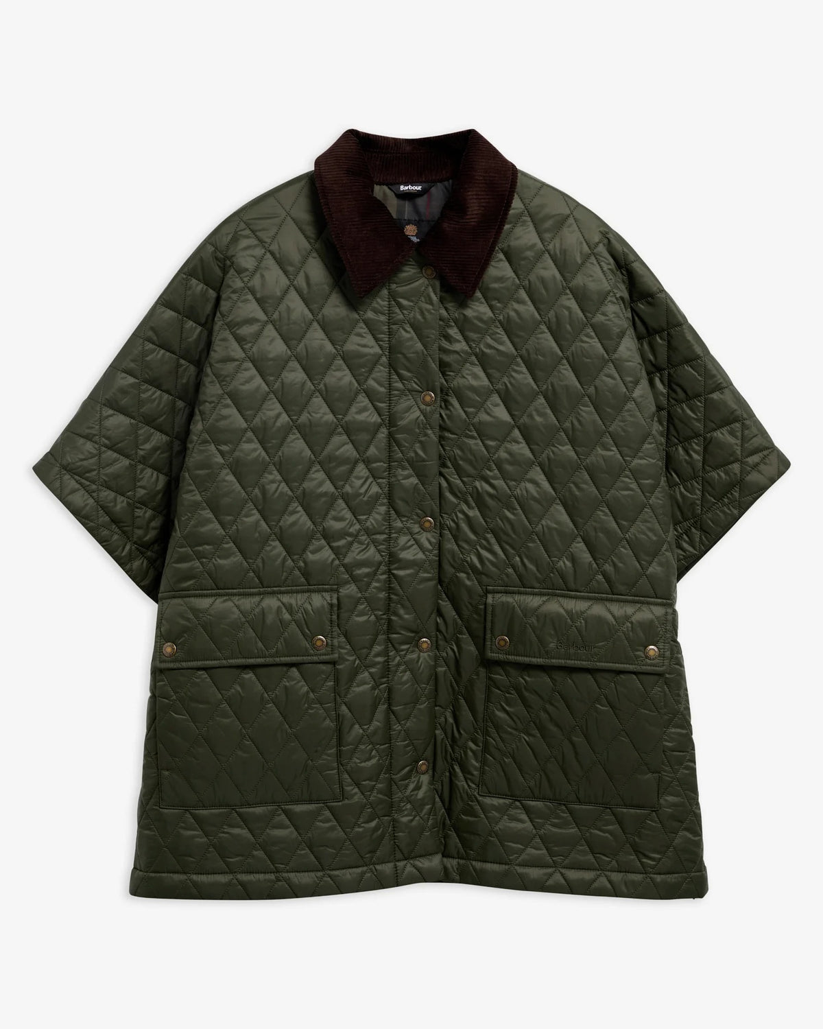 Mildred Quilted Cape - Olive/Shadow Classic