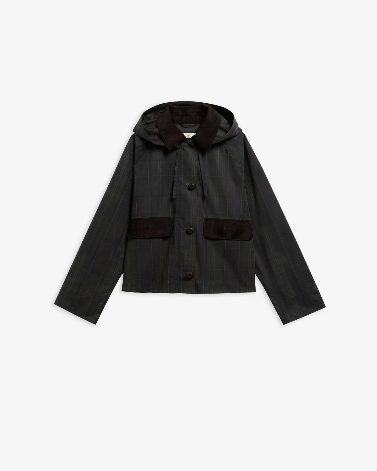 Adina Checked Waxed Jacket - Classic Tartan