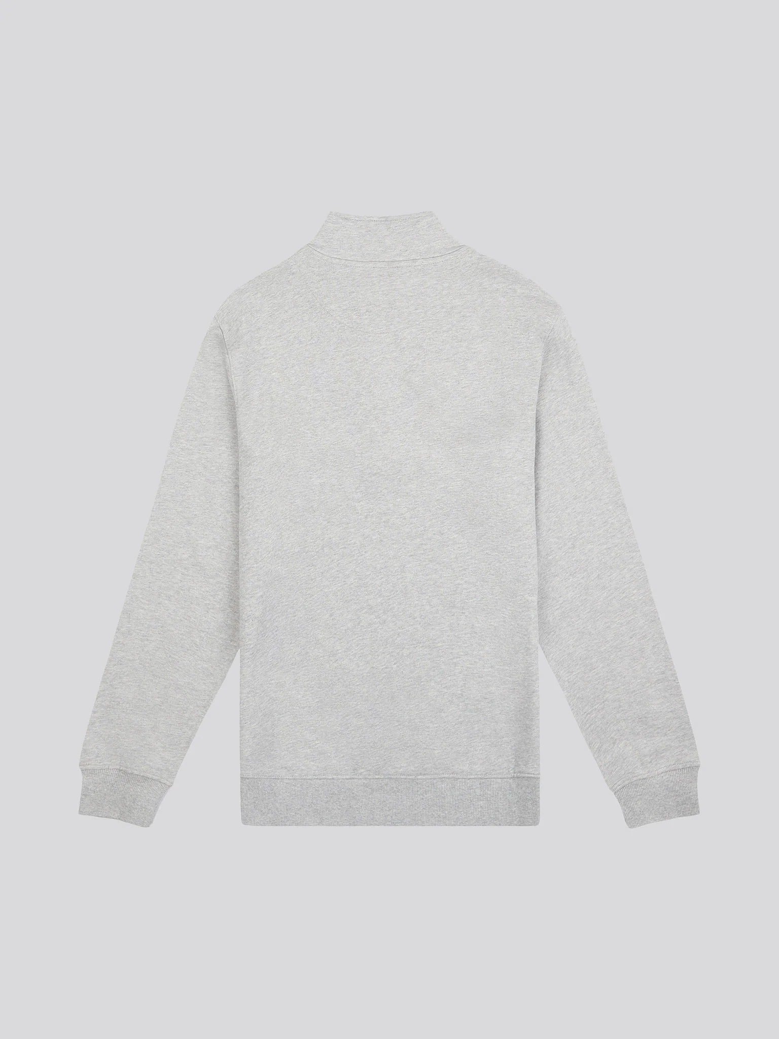 Men's 1/4 Zip Sweatshirt in Mid Grey Marl