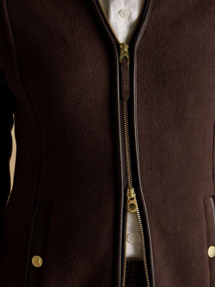 Heritage Chocolate Zip Up Polar Fleece