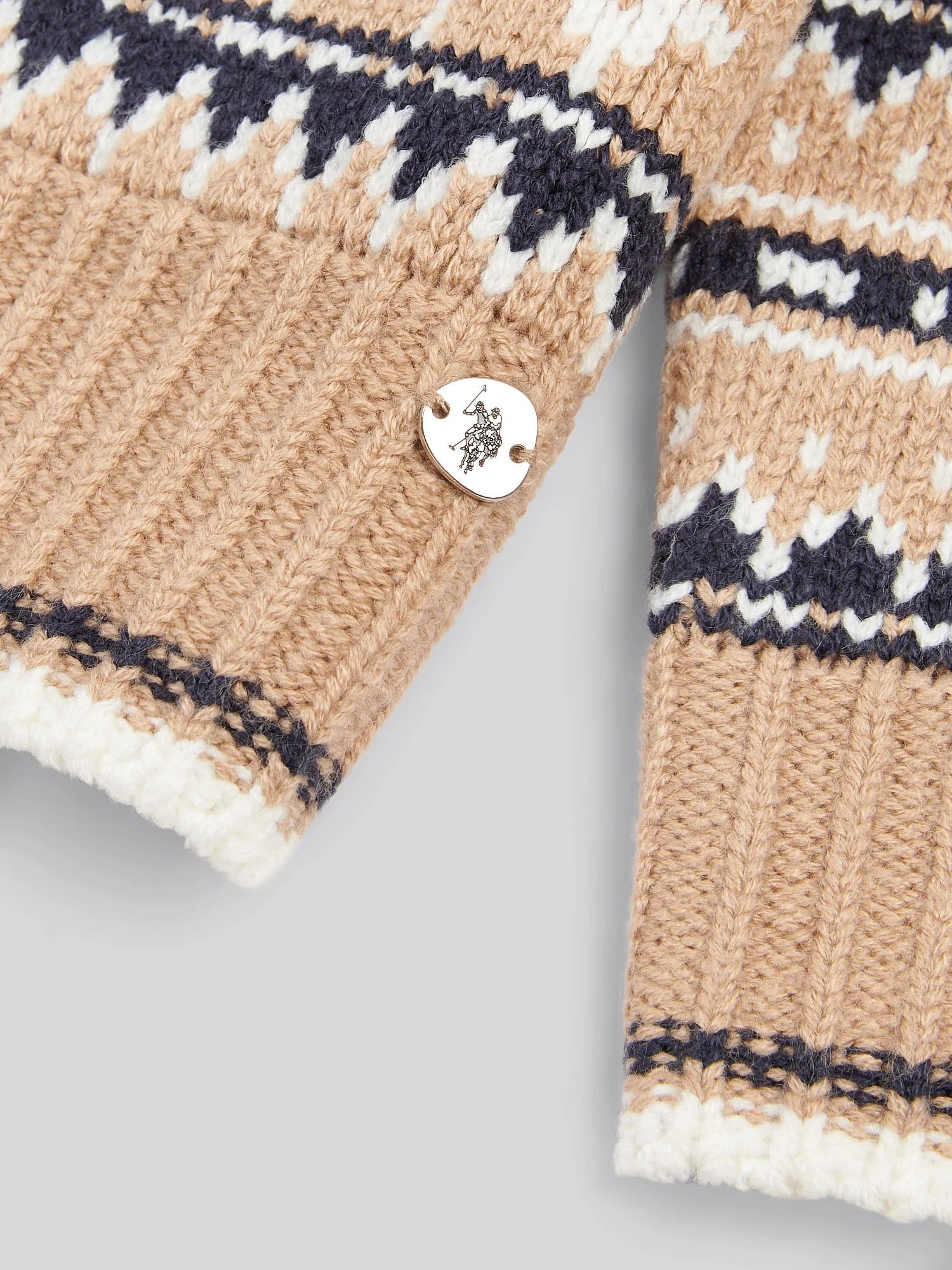 Women's Fair Isle Stripe Jumper in Natural