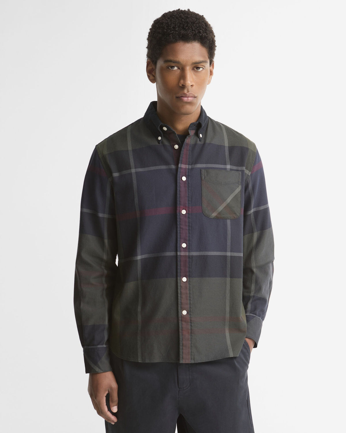 Dunoon Tartan Authentic-Fit Long-Sleeved Shirt - Shadow Classic