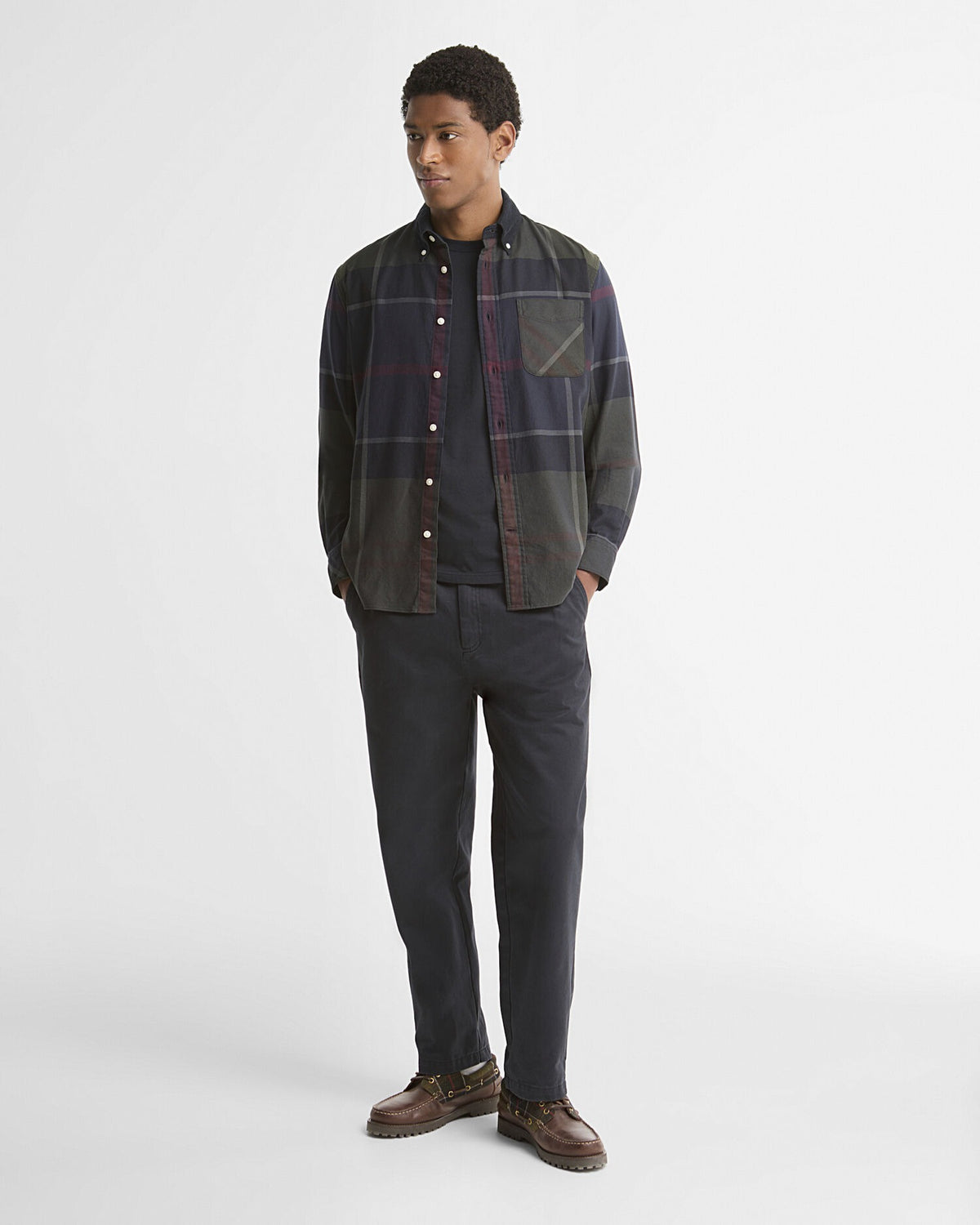 Dunoon Tartan Authentic-Fit Long-Sleeved Shirt - Shadow Classic