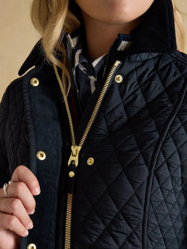 Highclere Navy Showerproof Diamond Quilted Jacket