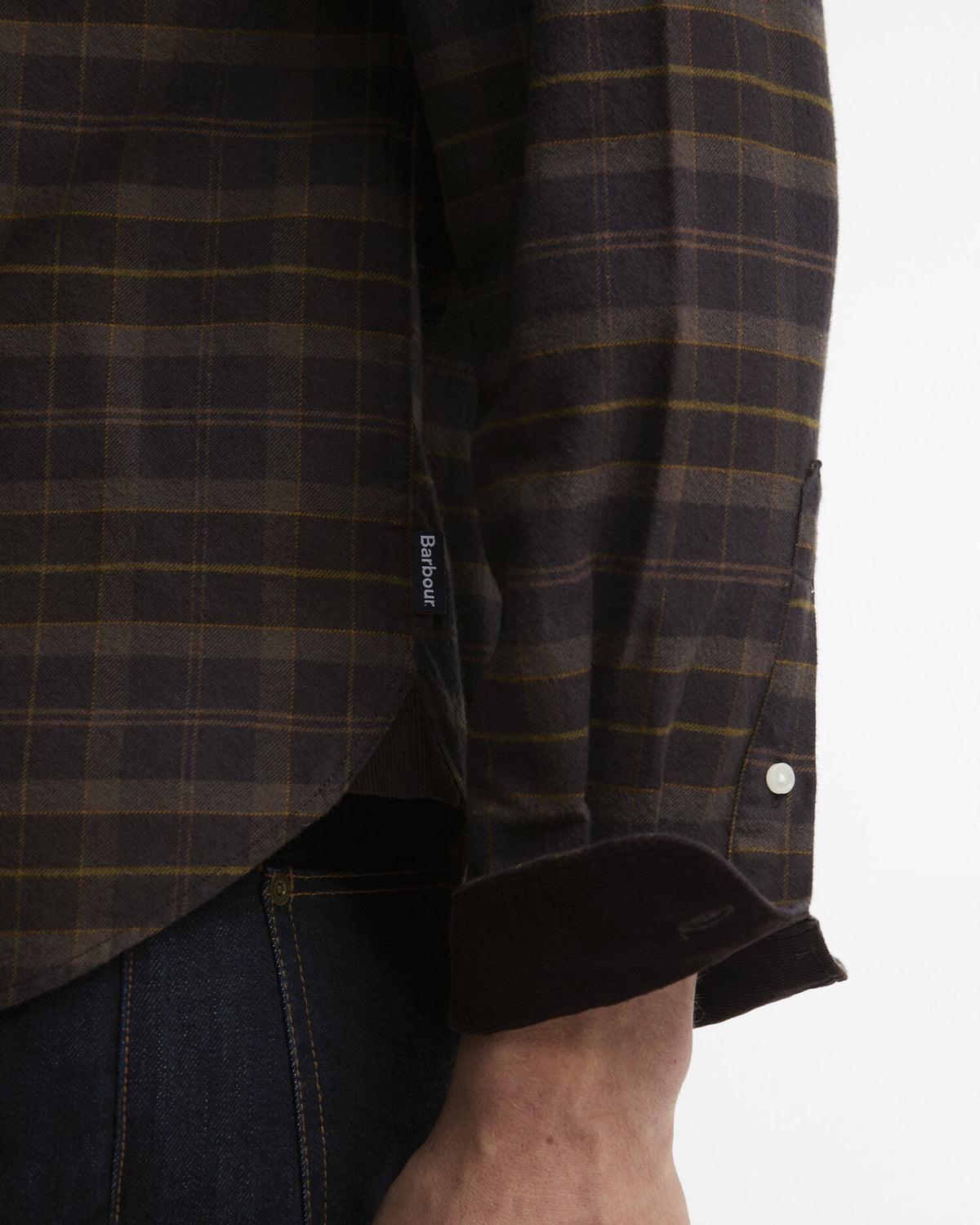 Mineral Tartan Authentic-Fit Long-Sleeved Shirt - Dried Bracken