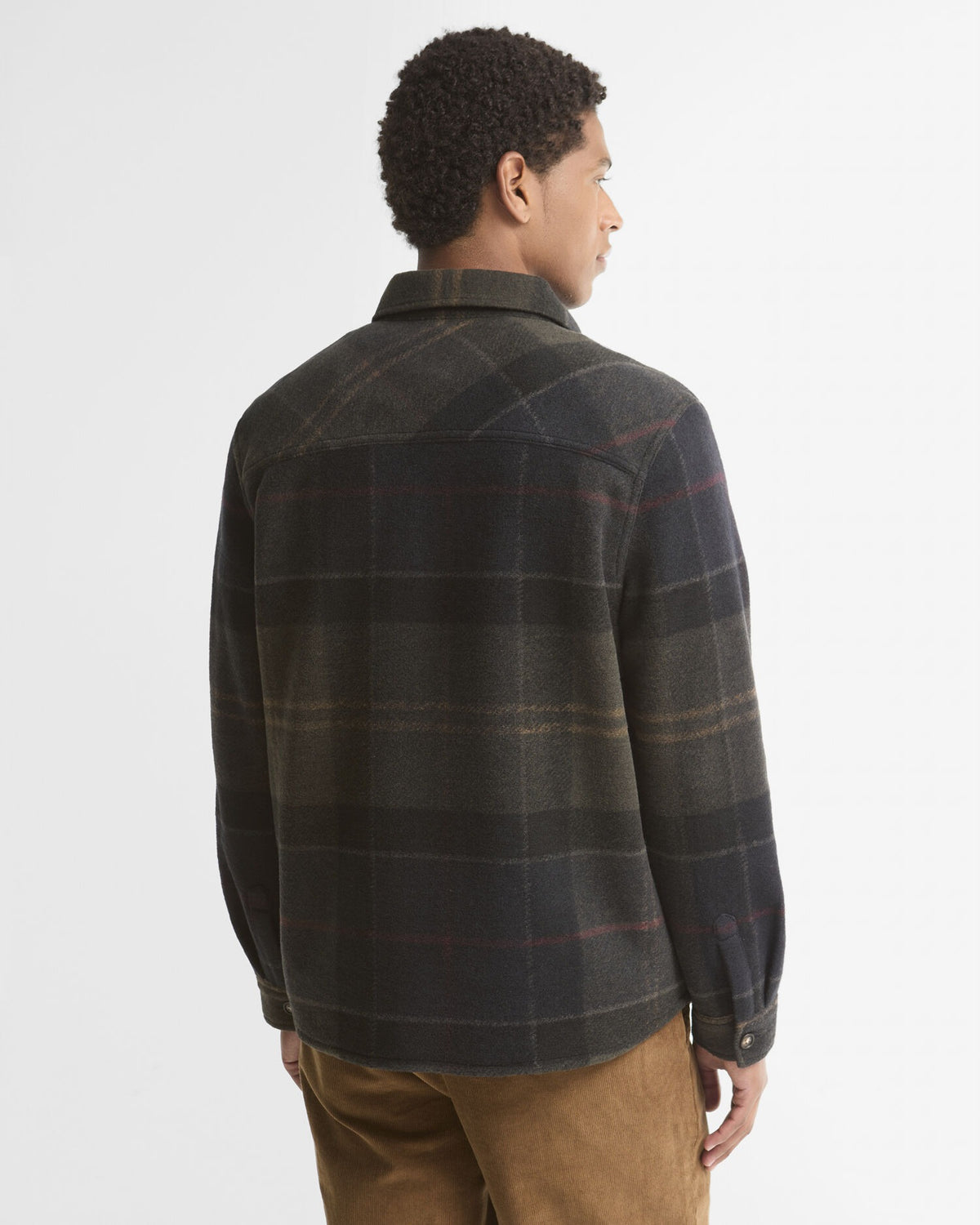 Woodlane Brushed Check Overshirt - Shadow Classic Tartan