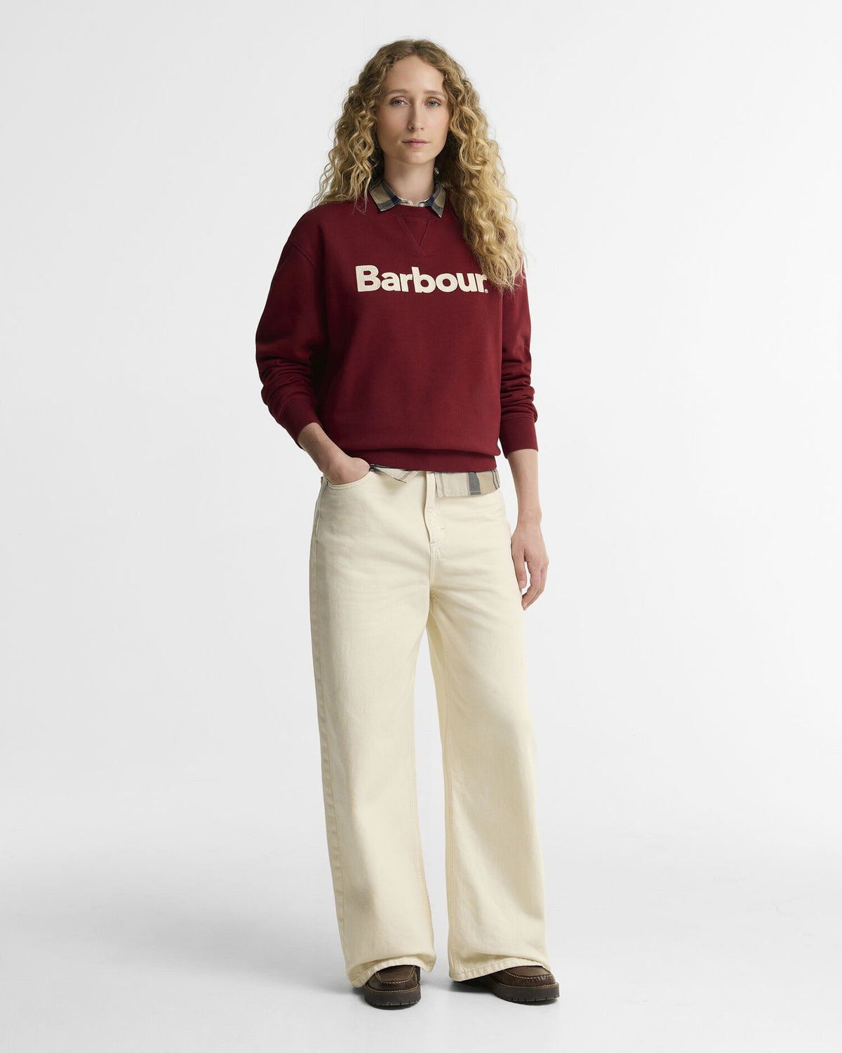 Hartland Logo Sweatshirt - Cranberry Red