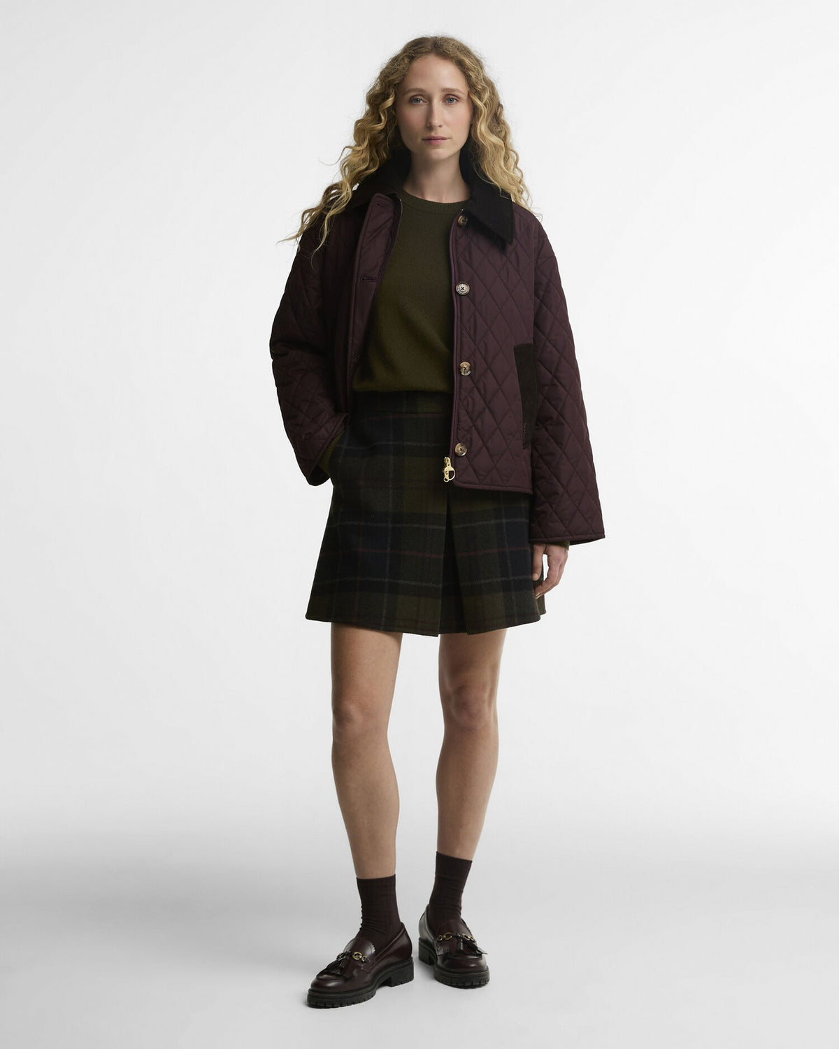 Moira Quilted Jacket - Fig/Shadow Classic