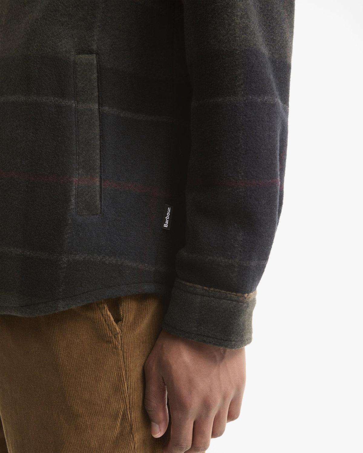 Woodlane Brushed Check Overshirt - Shadow Classic Tartan
