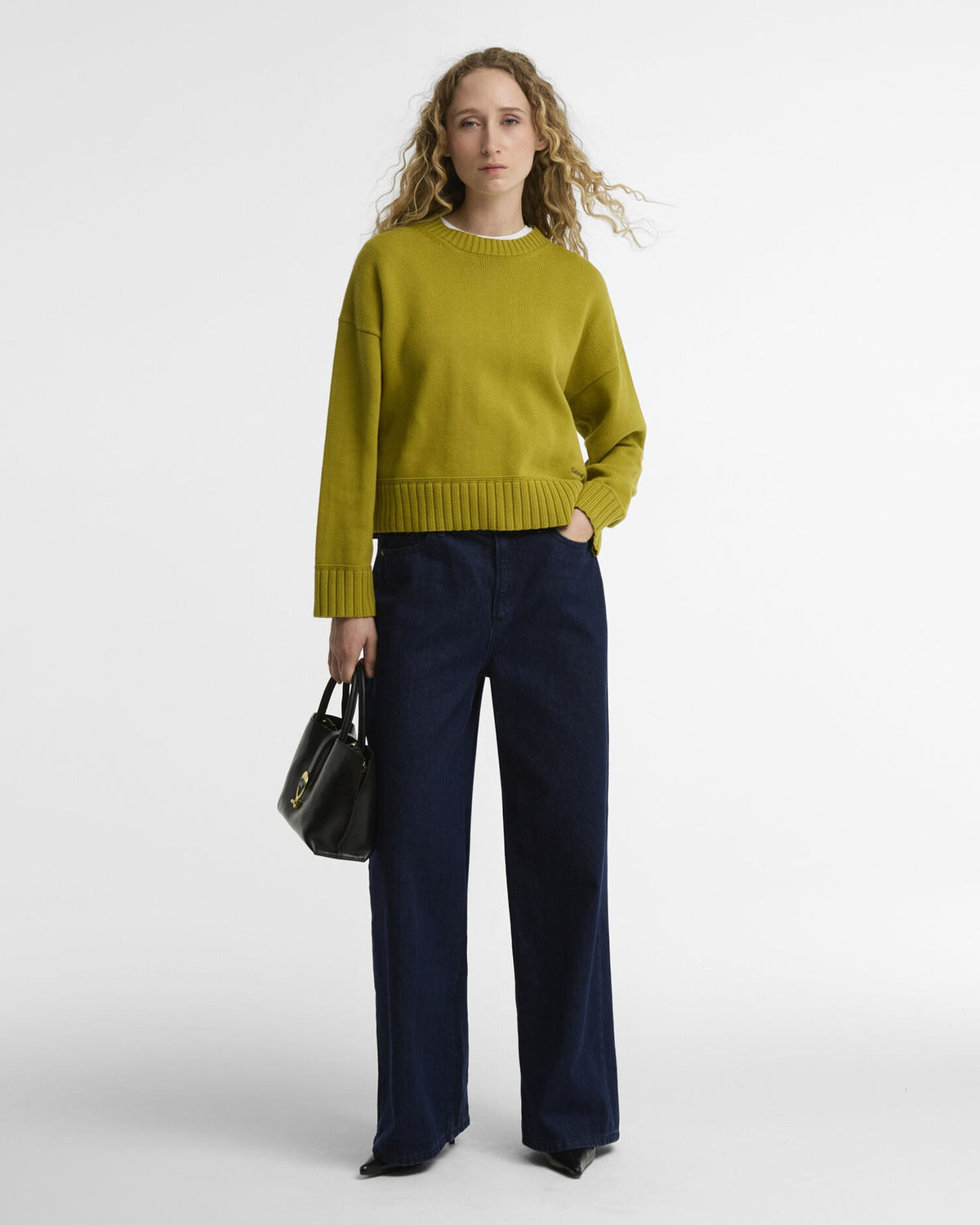 Harling Crew Neck Jumper - Pear