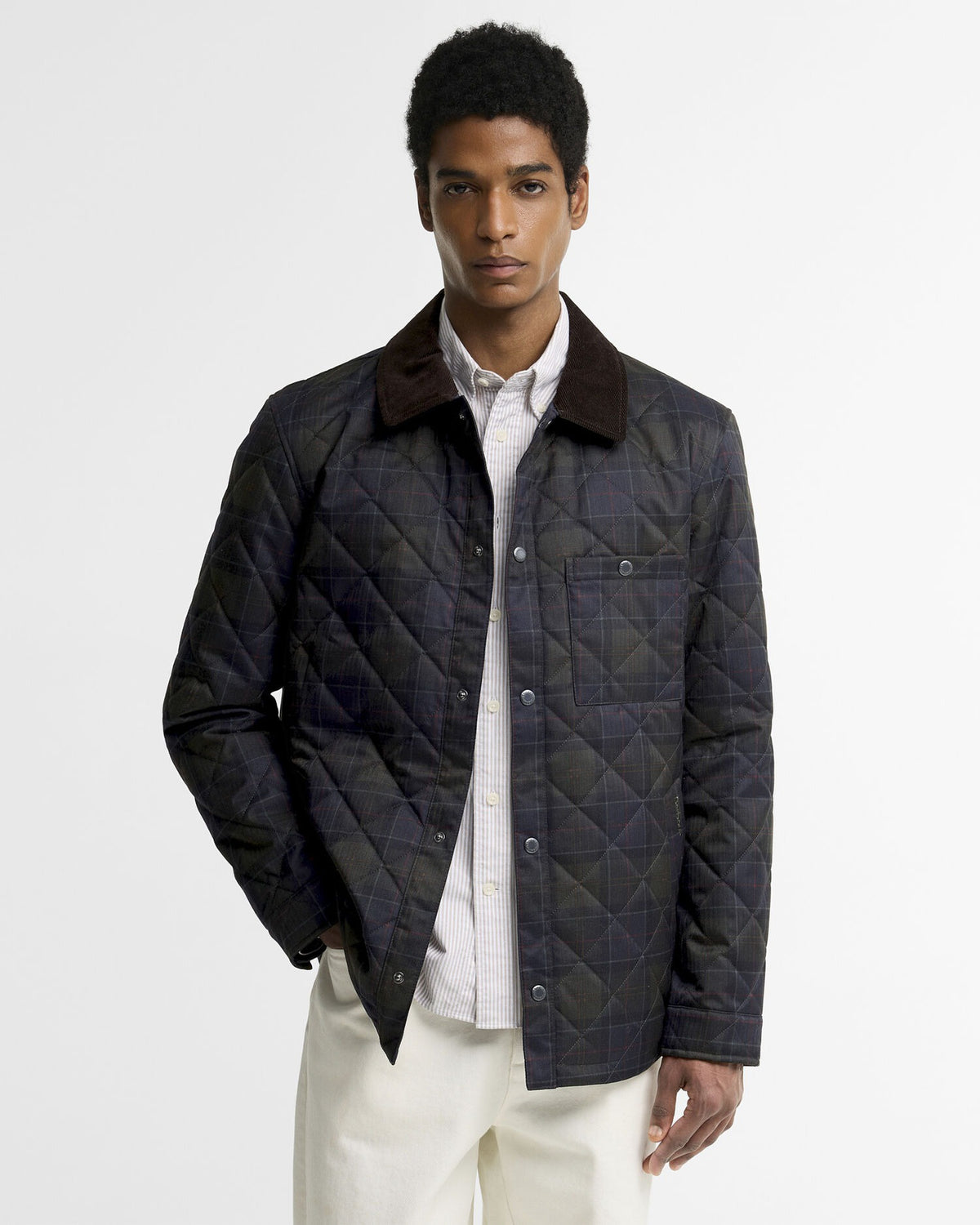Tartan Shirt Quilted Jacket - Shadow Classic