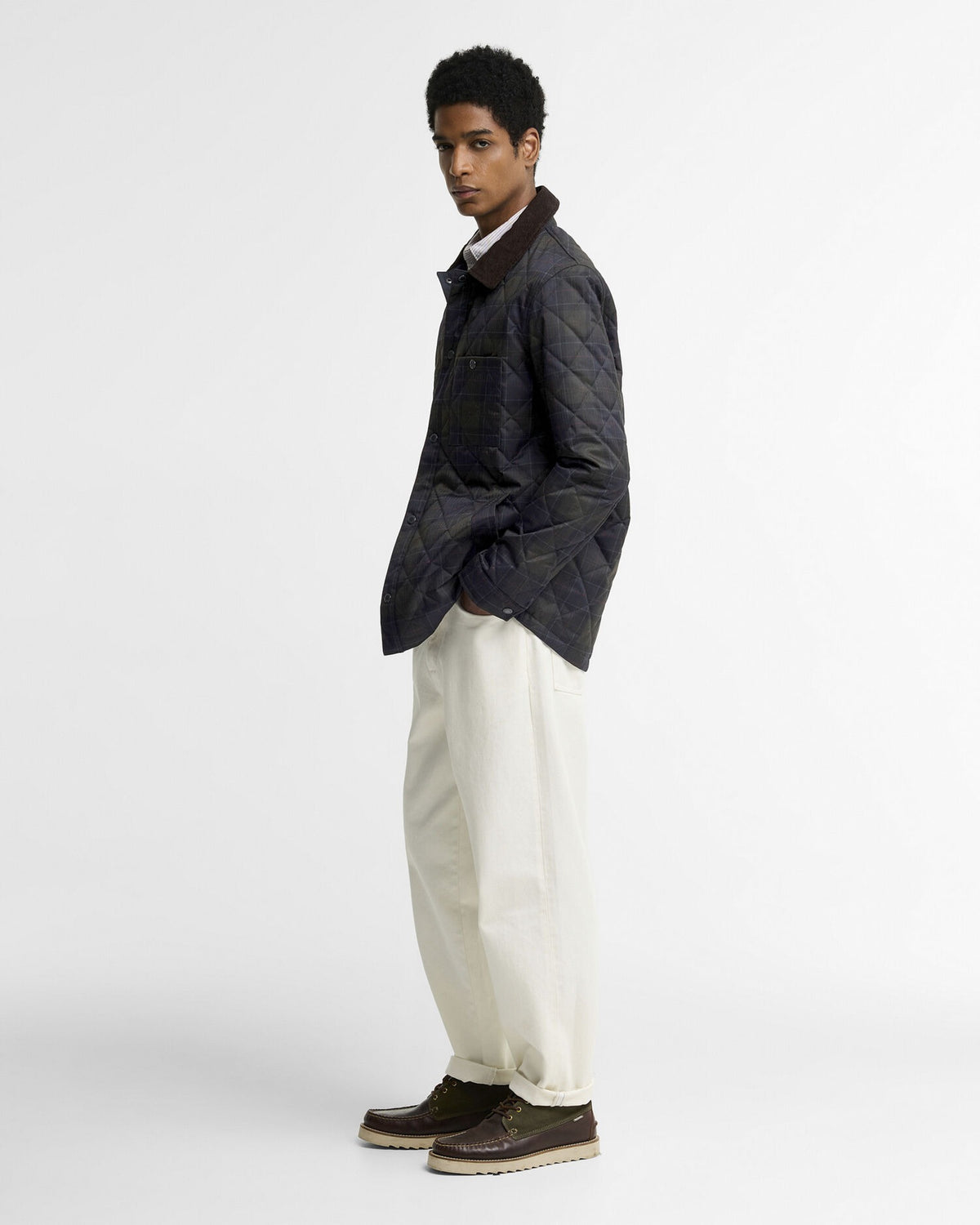 Tartan Shirt Quilted Jacket - Shadow Classic