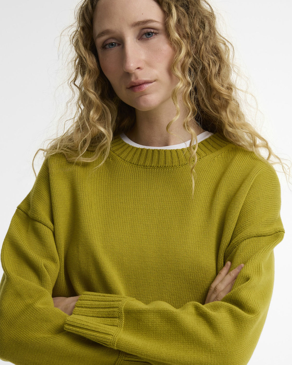 Harling Crew Neck Jumper - Pear
