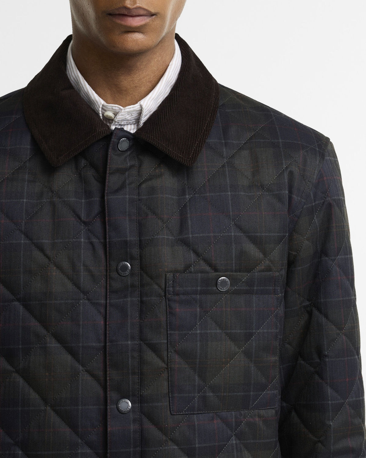 Tartan Shirt Quilted Jacket - Shadow Classic