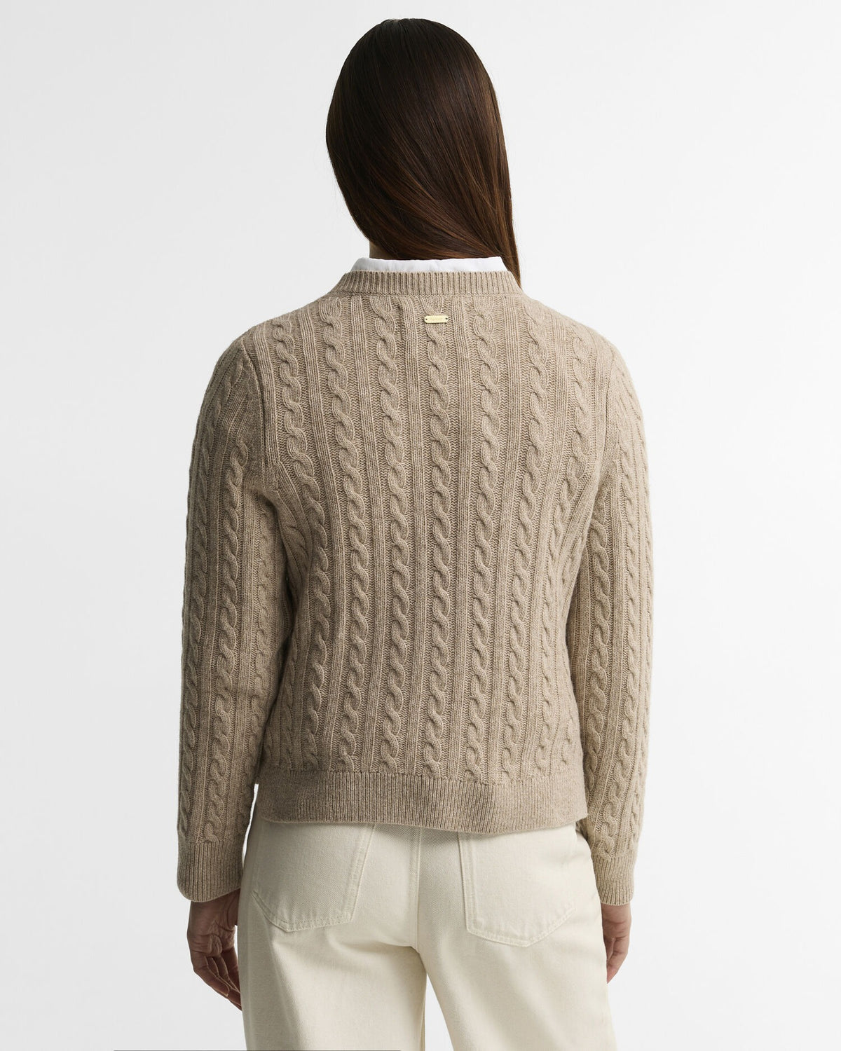 Ashdown Relaxed Wool-Blend Cable-Knit Jumper - Honey