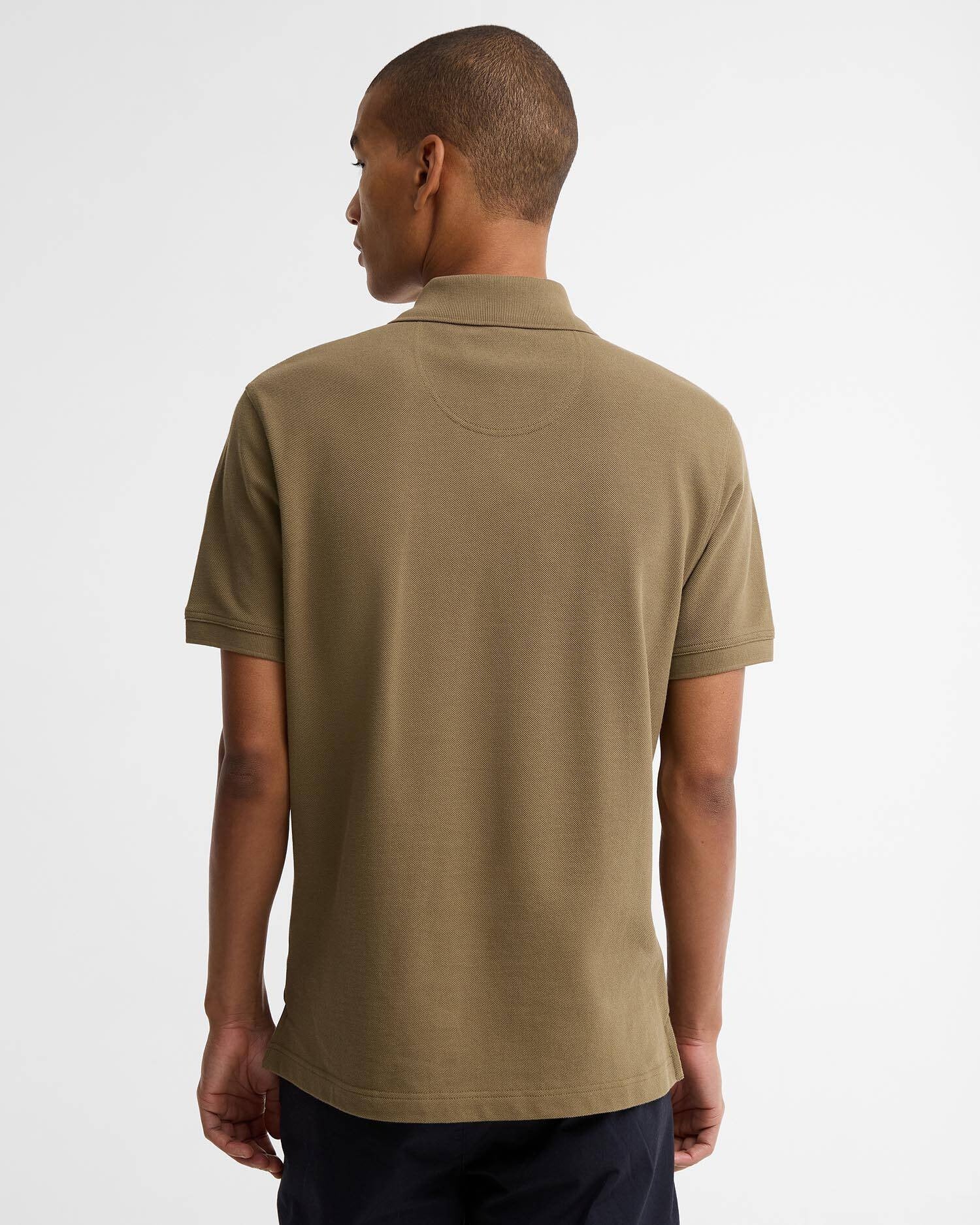 Tartan Pique Polo Shirt - Clay