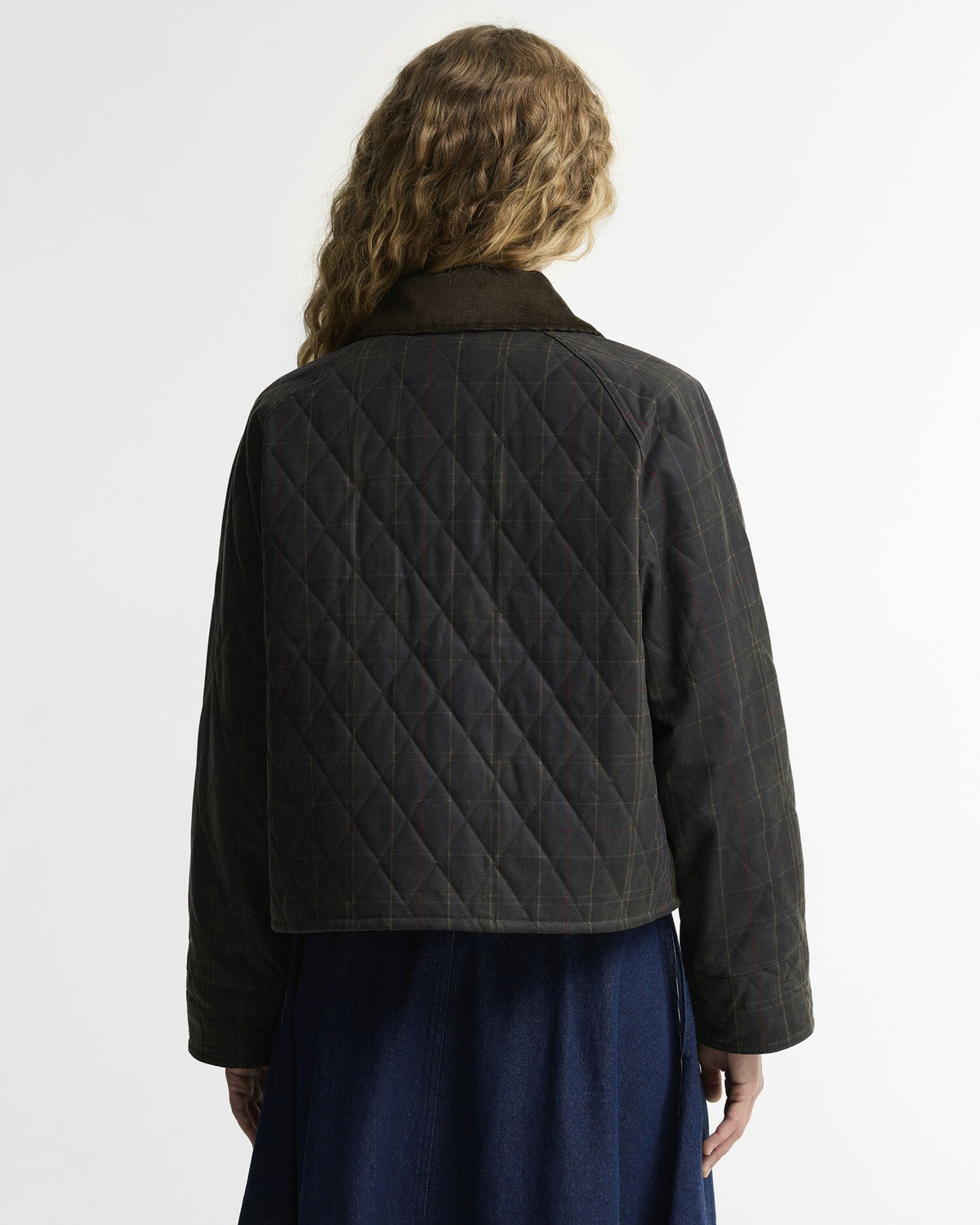 Tartan Reimagined Icons Taran Quilted Spey Waxed Jacket - Olive/Classic