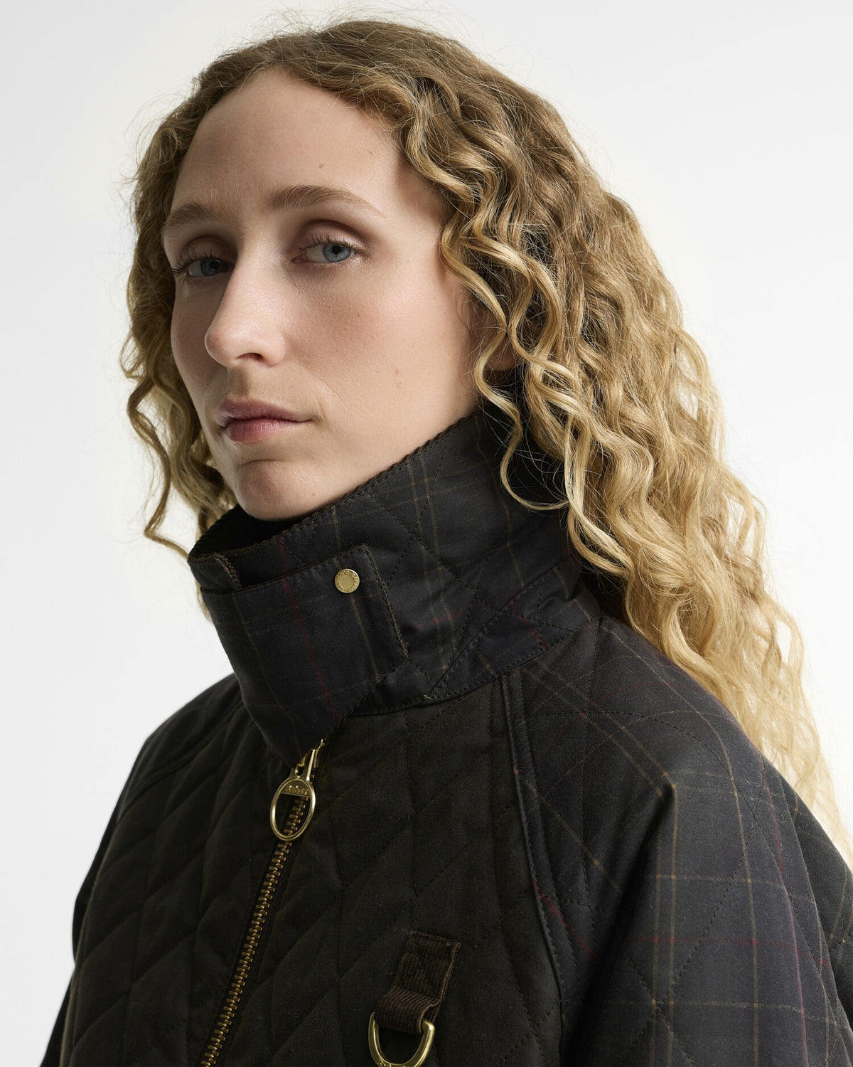 Tartan Reimagined Icons Taran Quilted Spey Waxed Jacket - Olive/Classic
