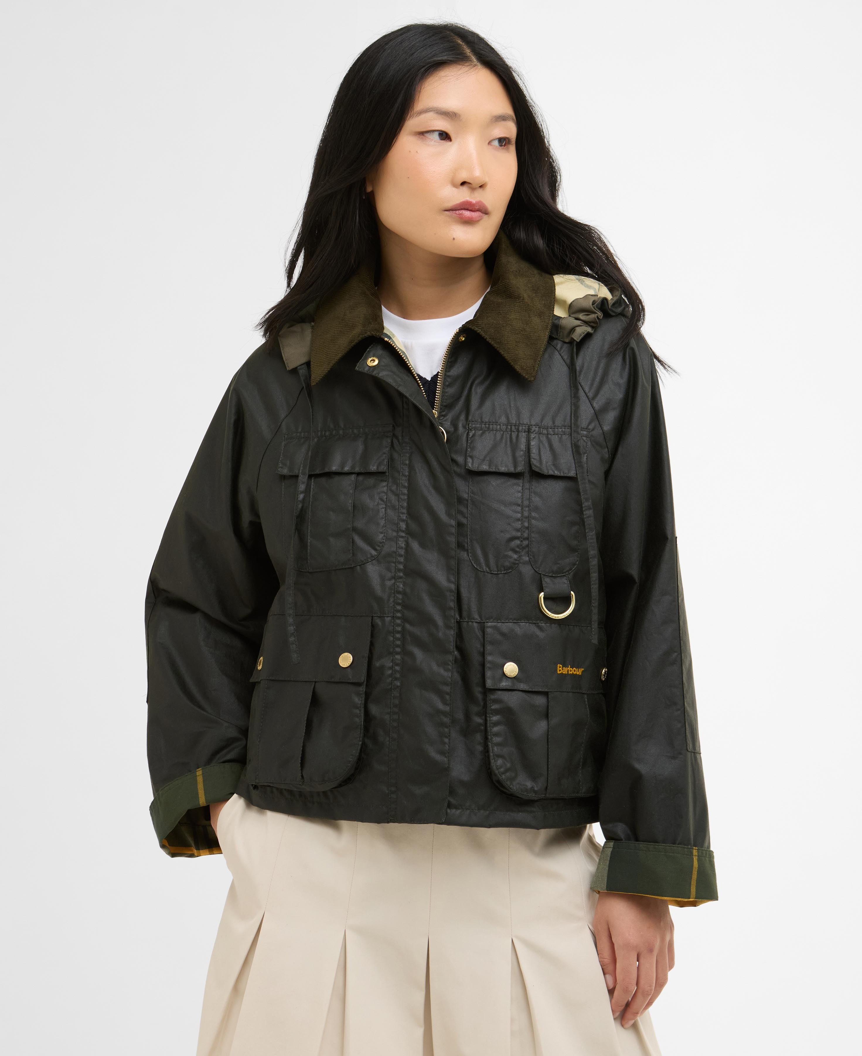 Liza Waxed Jacket - Fern/Ancient