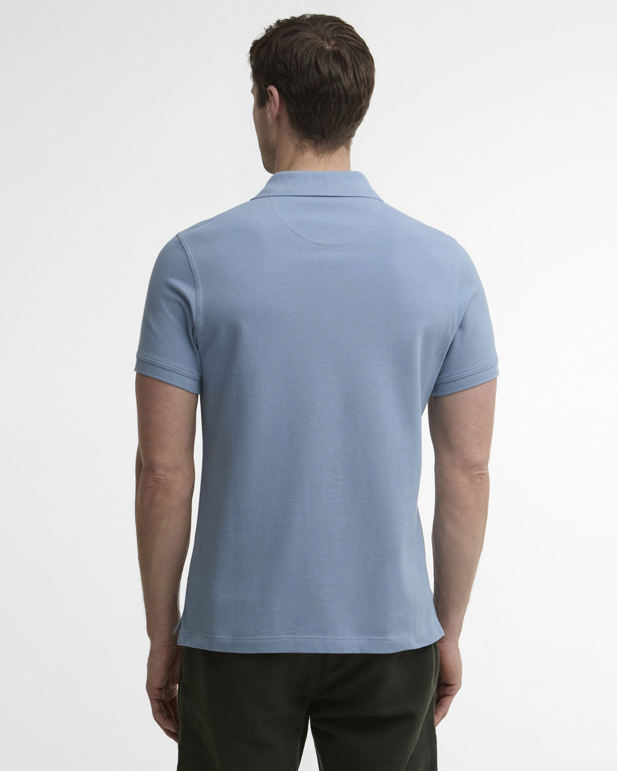 Tartan Pique Polo Shirt - Tarn Blue