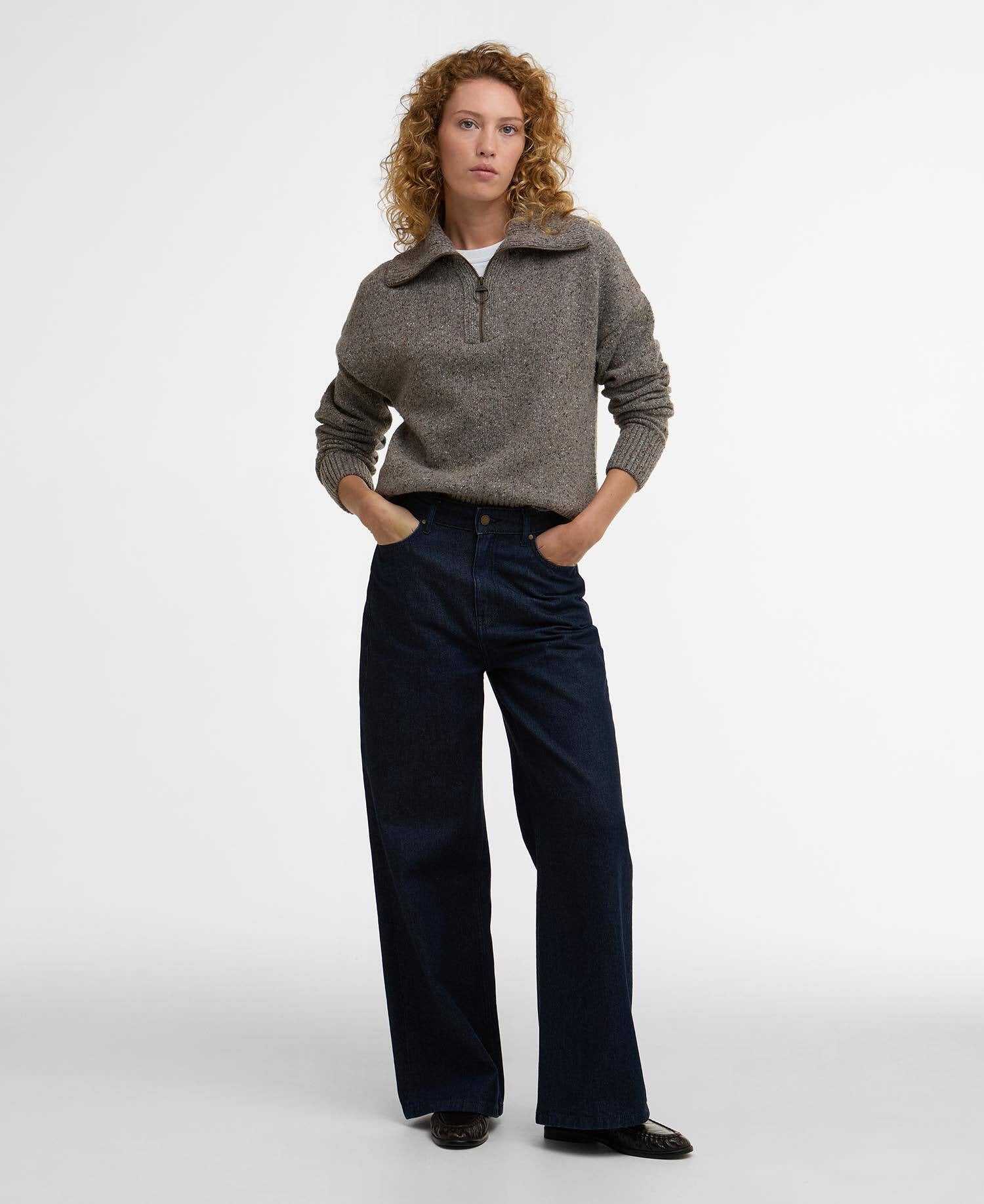 Lavensdale Half-Zip Jumper - Mink