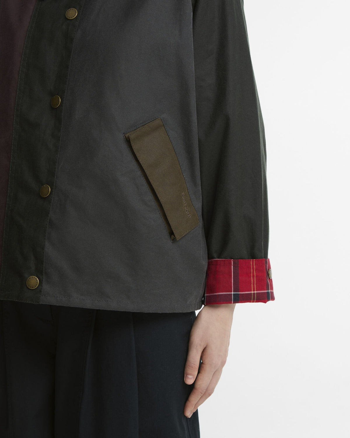 Patchwork Transport Waxed Jacket - Sage/Beech/Bordeaux/grey/mixed tartan