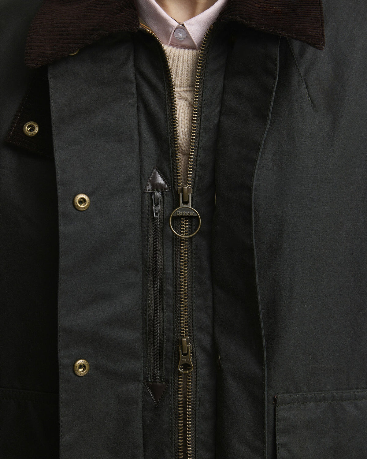 Modern Border Waxed Jacket - Sage/Classic