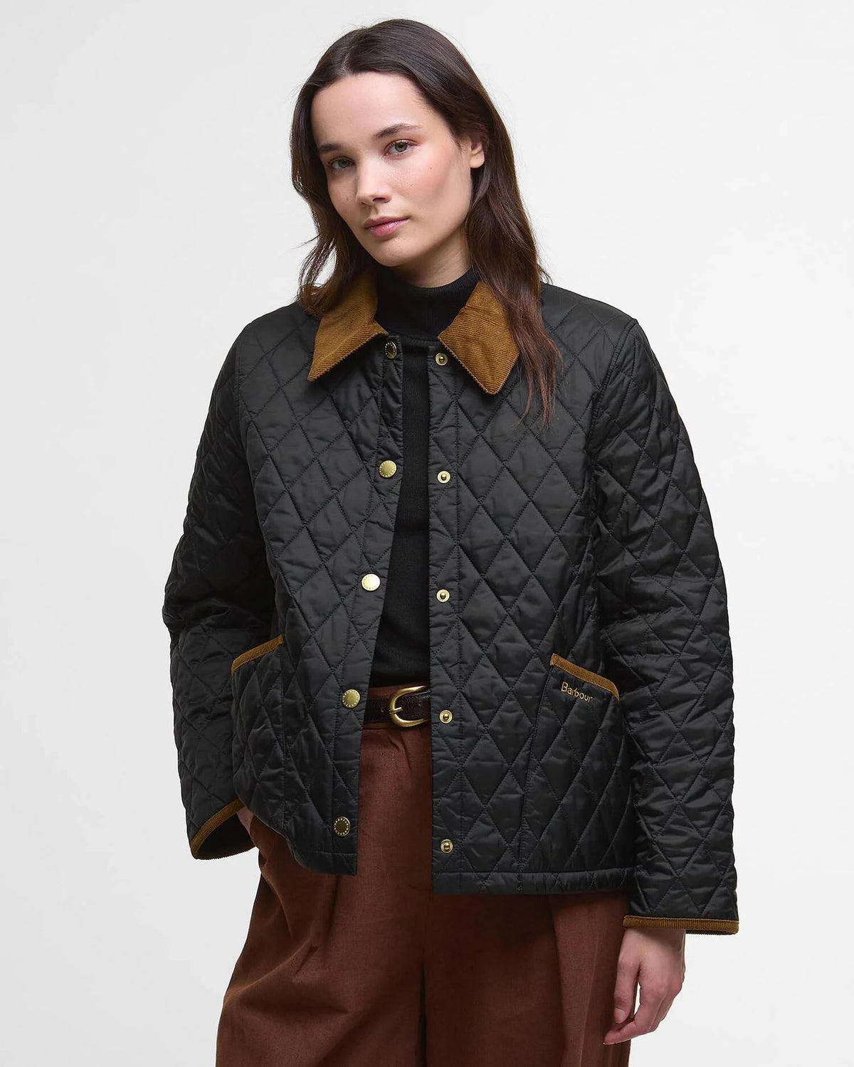 Icons Cropped Liddesdale Quilted Jacket - Black/Classic