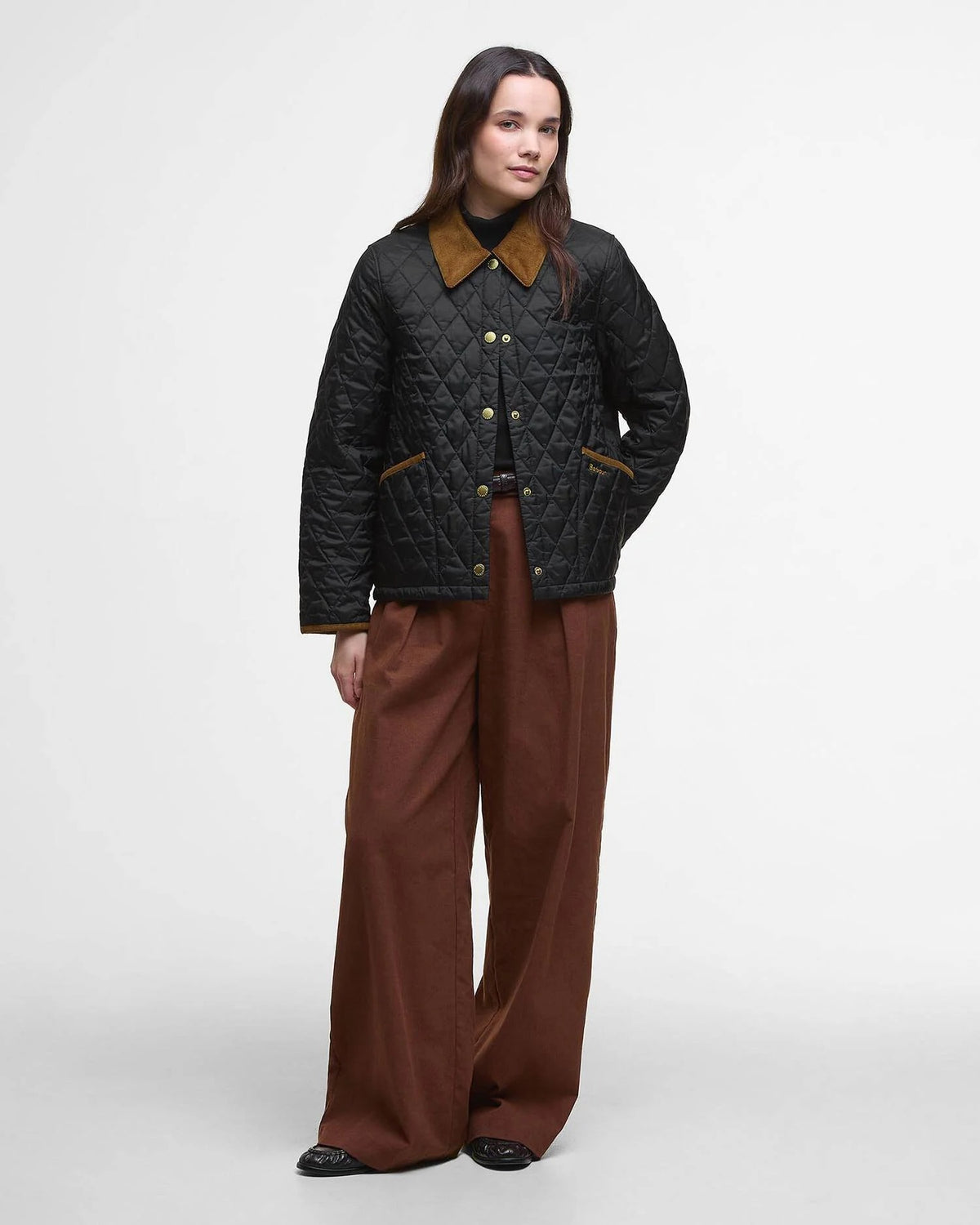 Icons Cropped Liddesdale Quilted Jacket - Black/Classic