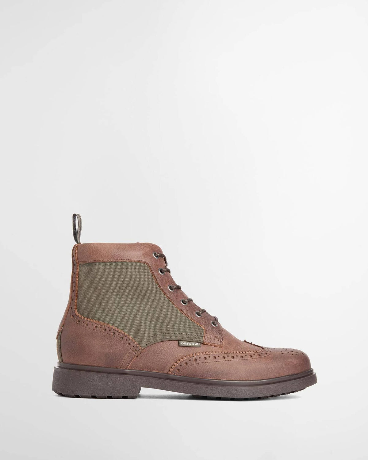 Barmoor Brogue Boots - Dark Brown