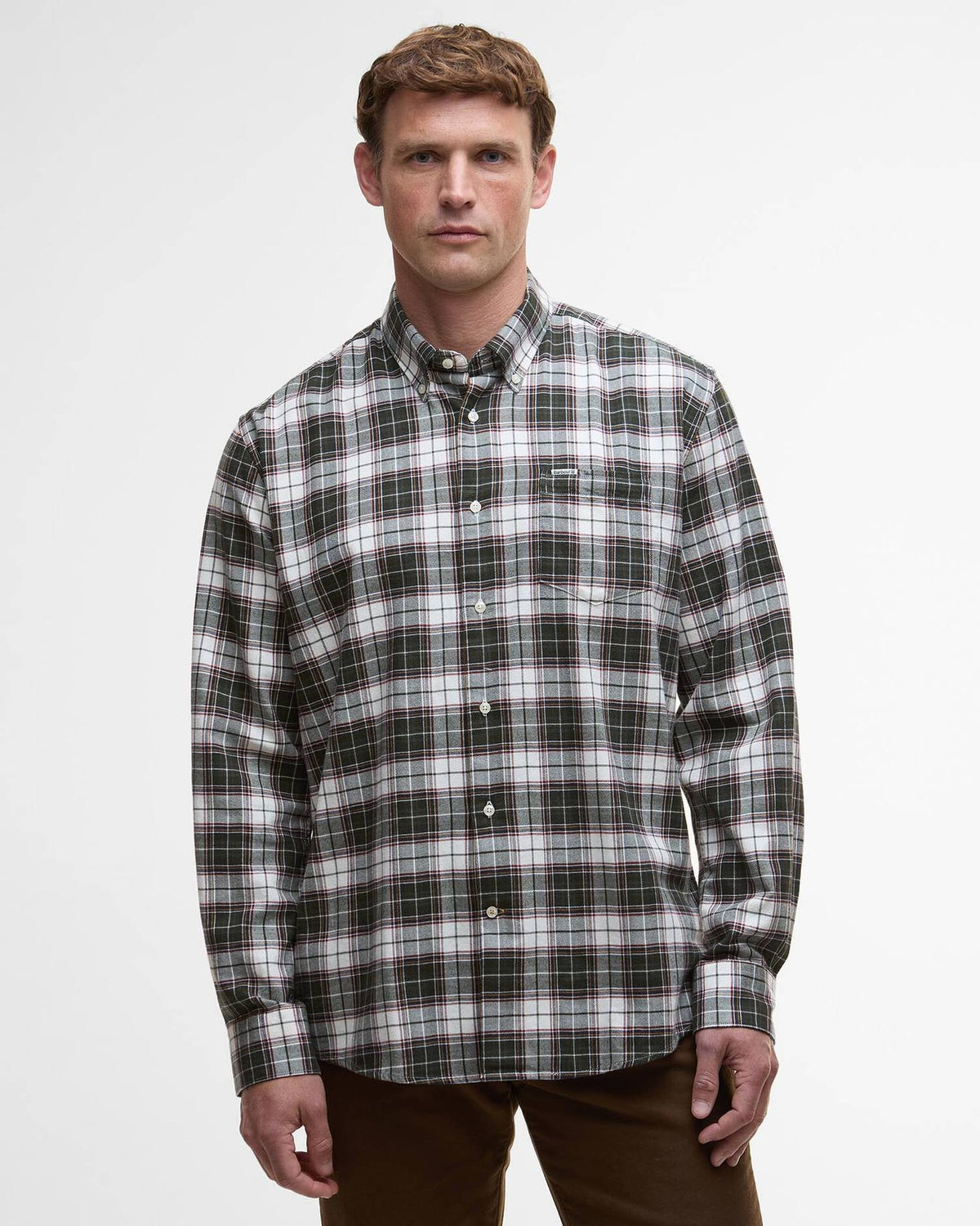 Telfield Regular Long-Sleeved Shirt - Olive