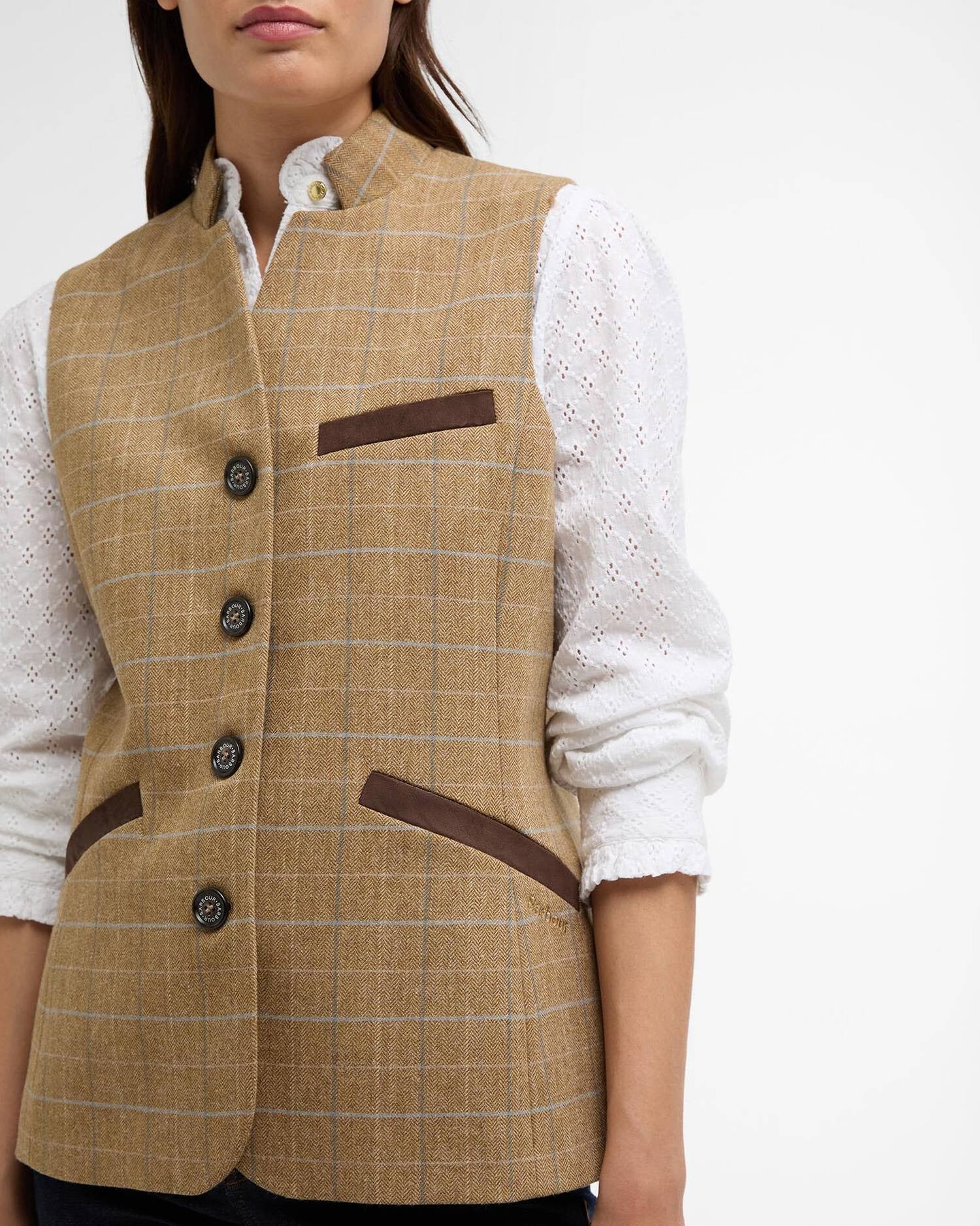 Petunia Tailored Gilet - Soft Blue