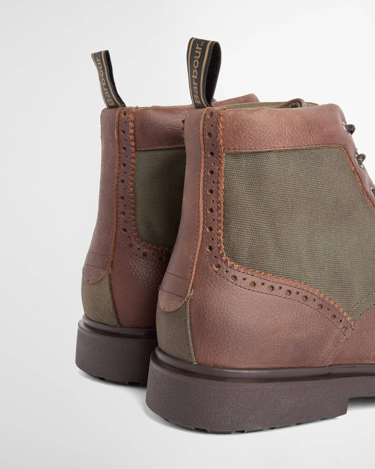 Barmoor Brogue Boots - Dark Brown
