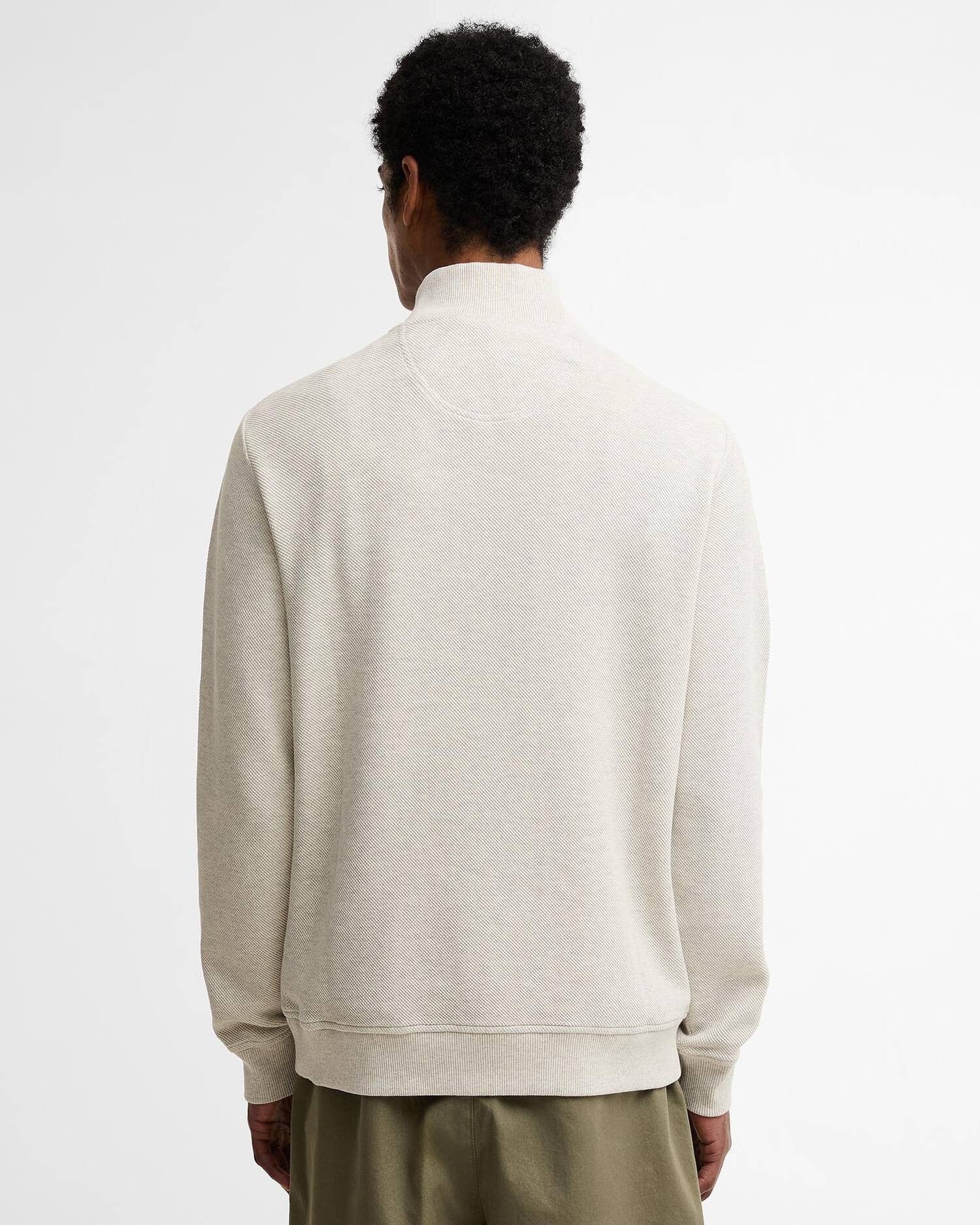 Ravensworth Quarter-Zip Sweatshirt Ecru Marl
