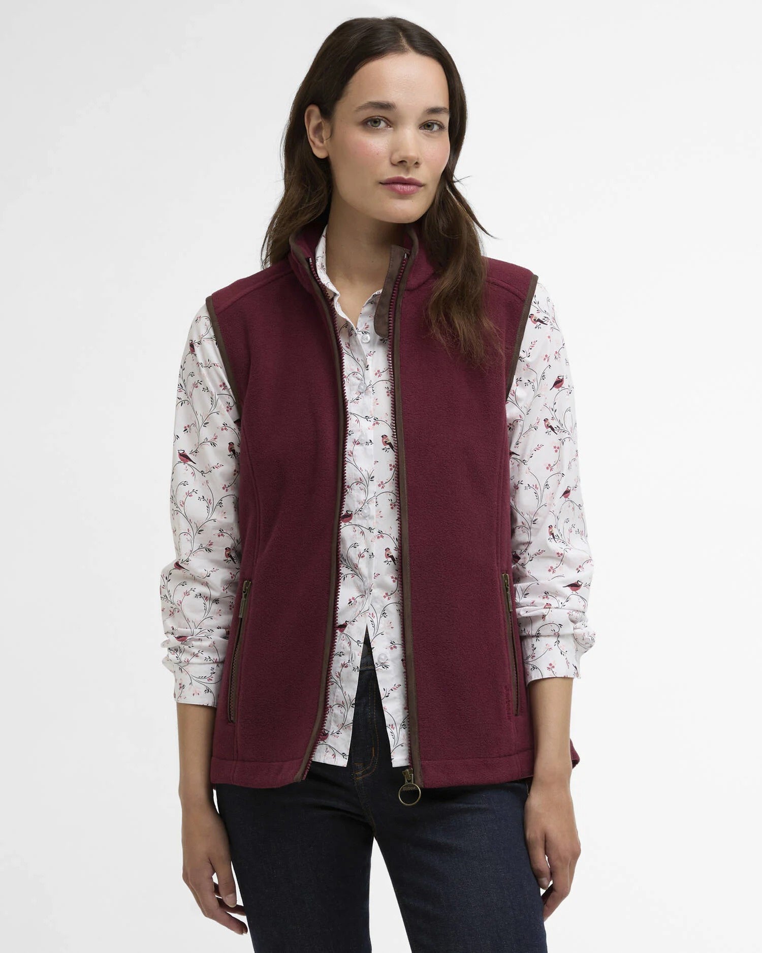 Country Colton Fleece Gilet - Port