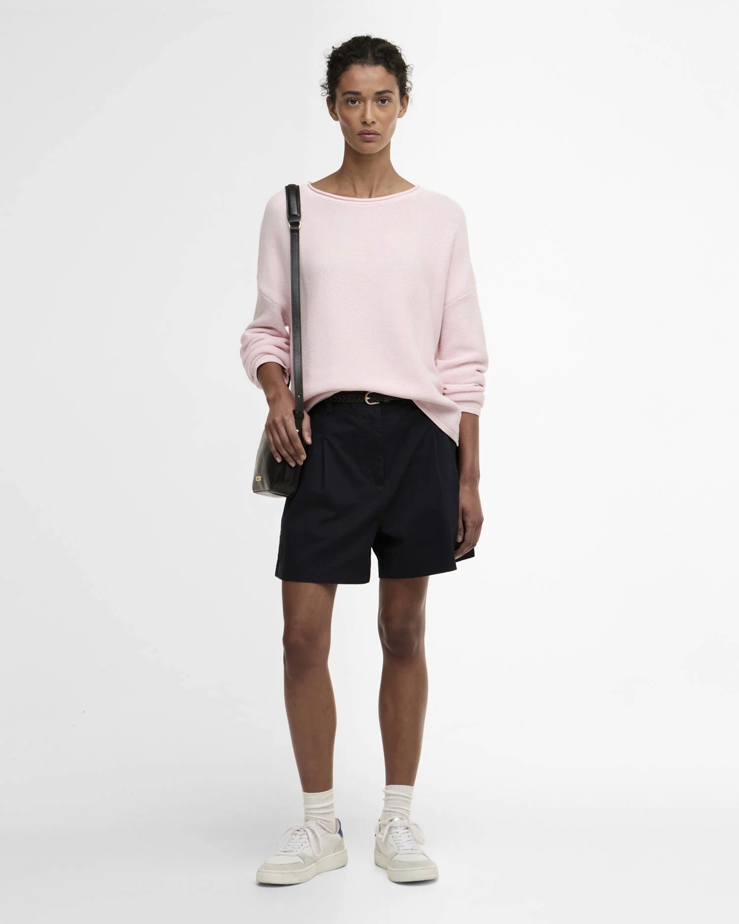 Marine Crew Neck Jumper - Pink