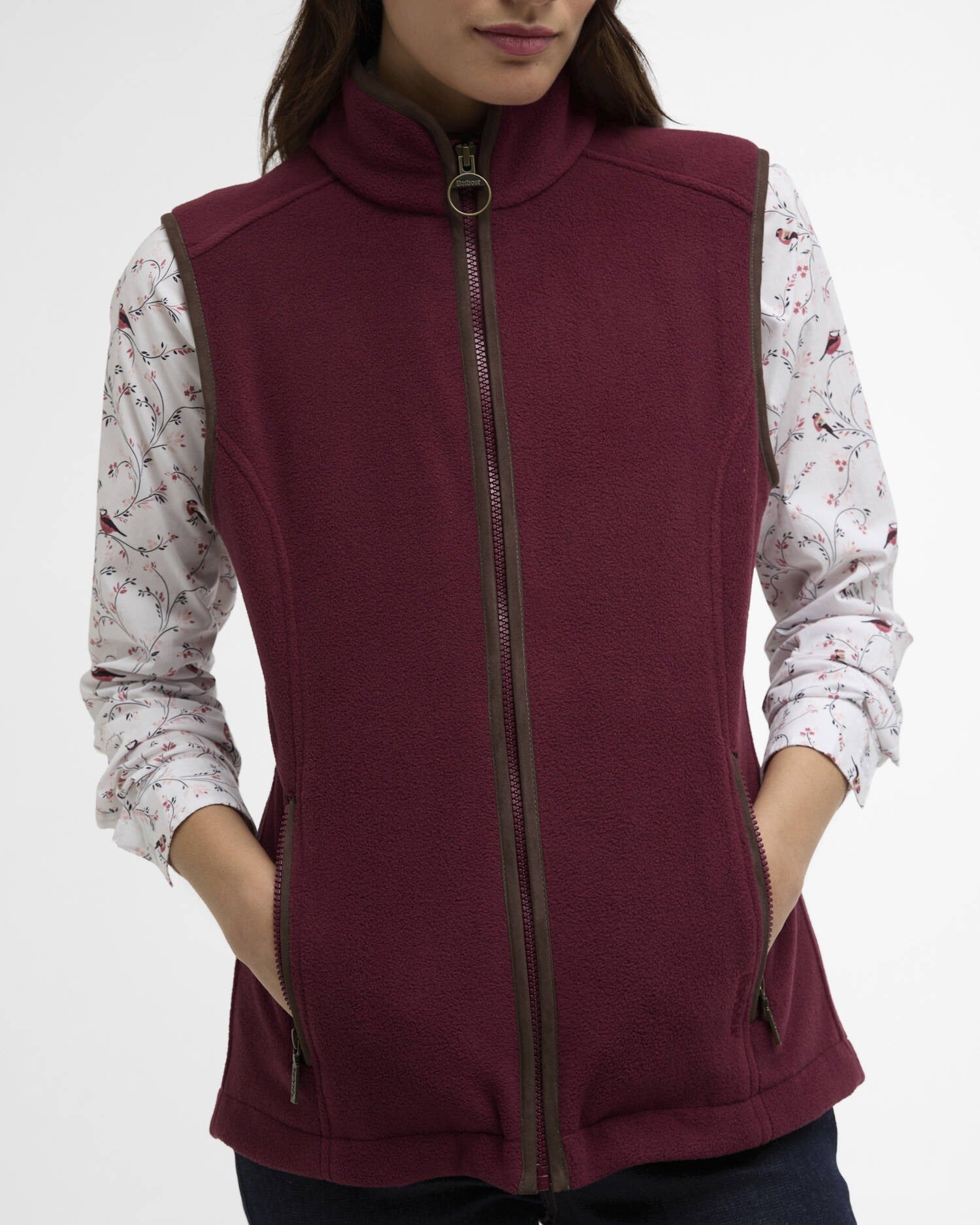 Country Colton Fleece Gilet - Port