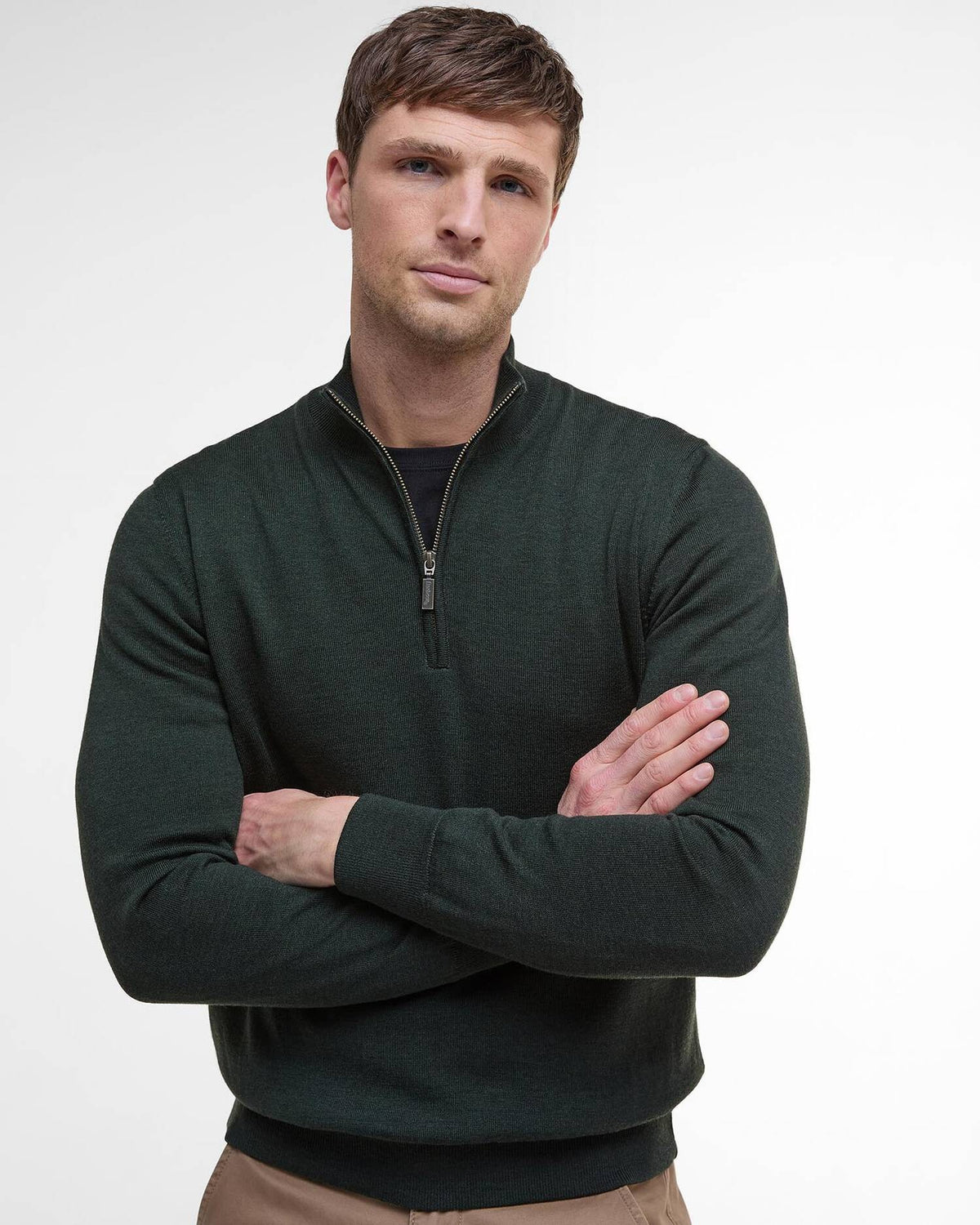 Gamlin Quarter-Zip Jumper - Olive