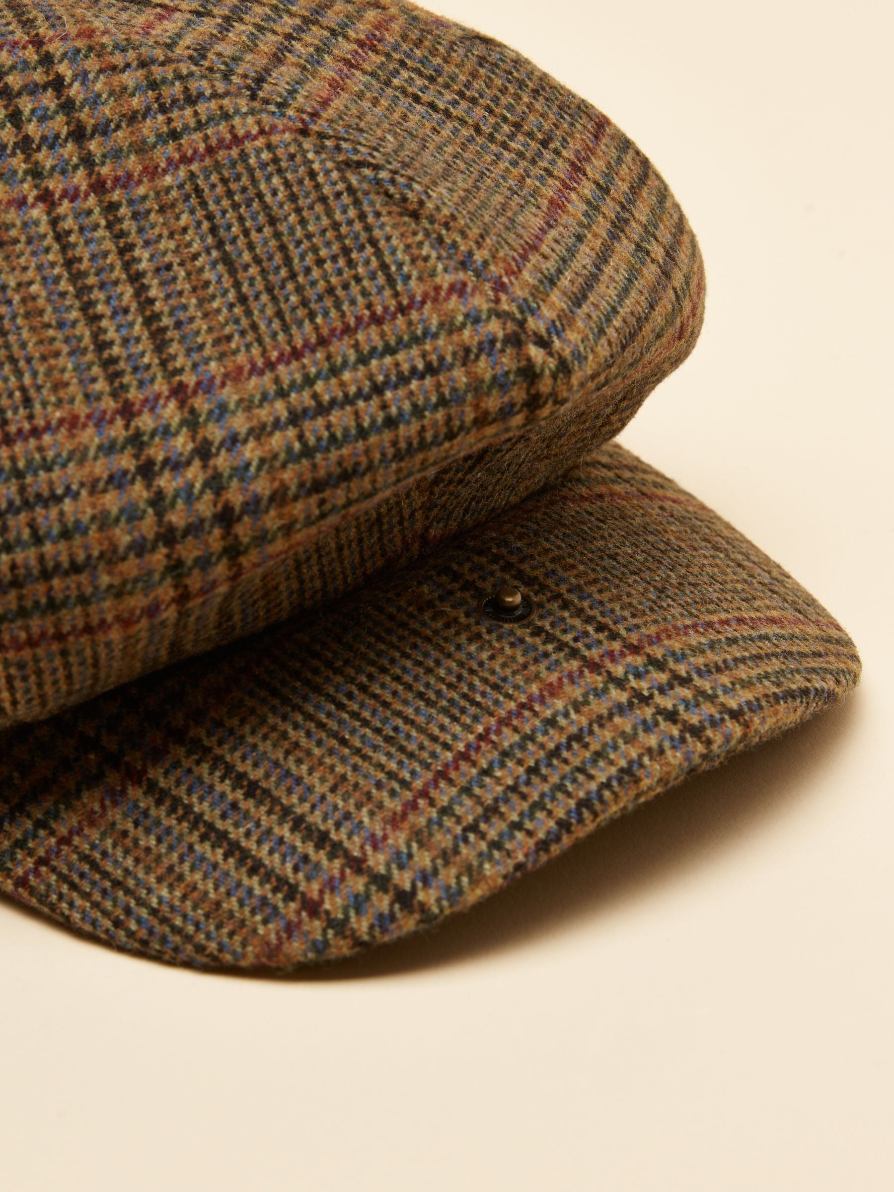 Harrogate Brown Check Baker Boy Hat