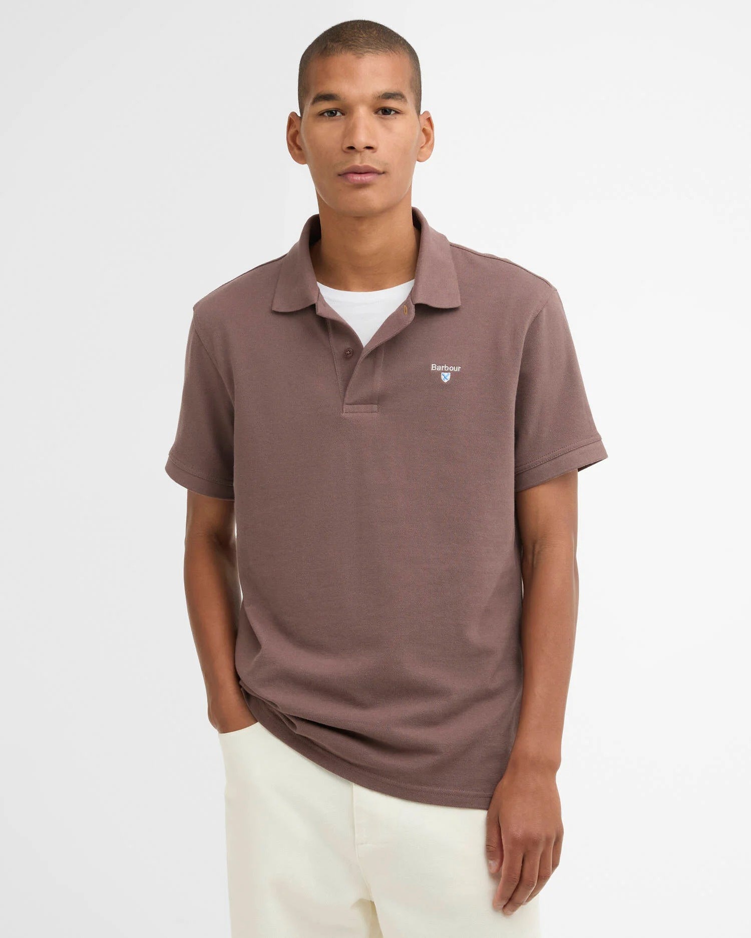 Sports Short-Sleeved Polo Shirt - Peppercorn
