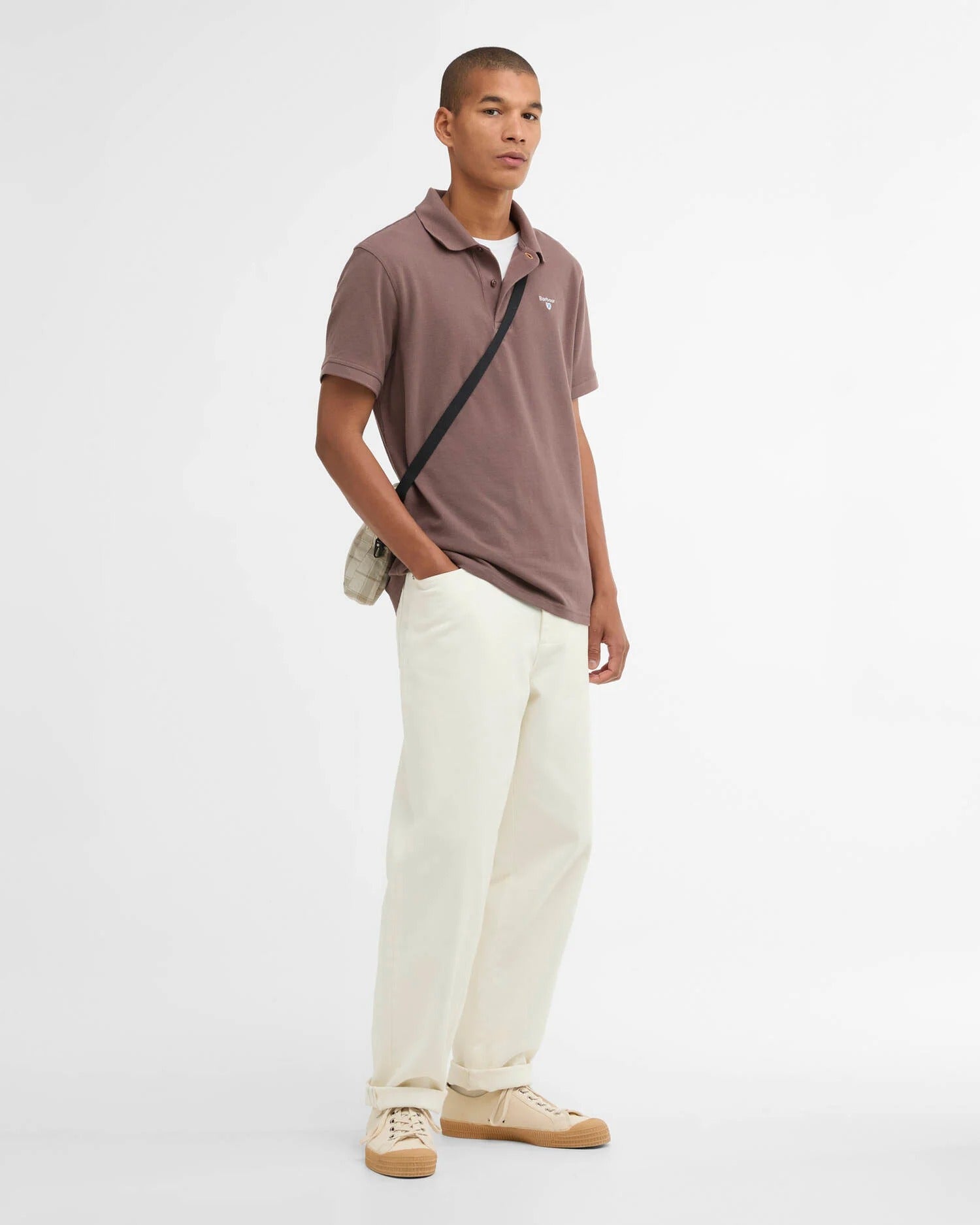 Sports Short-Sleeved Polo Shirt - Peppercorn