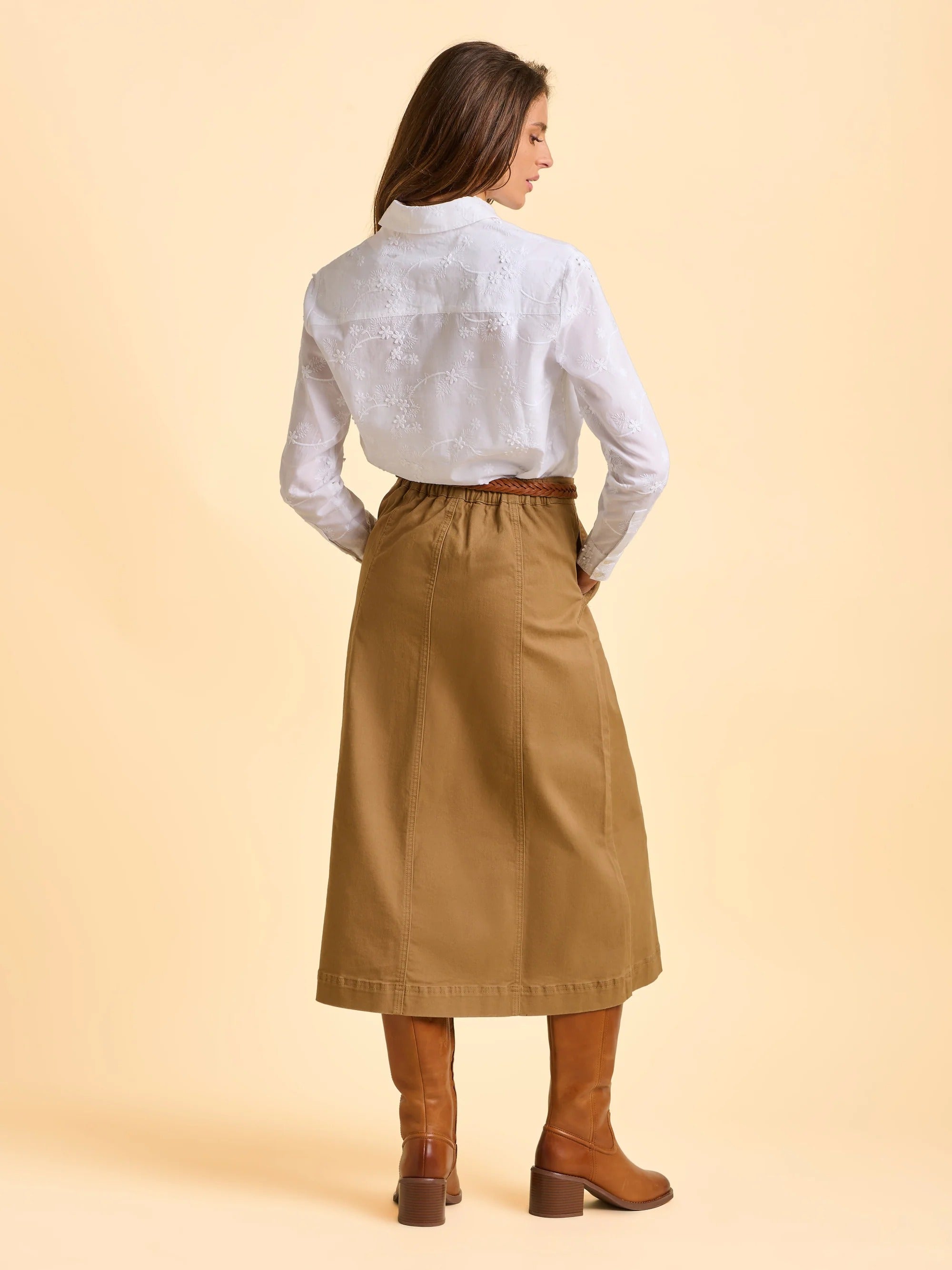 Flora Embroidered Blouse - Cream