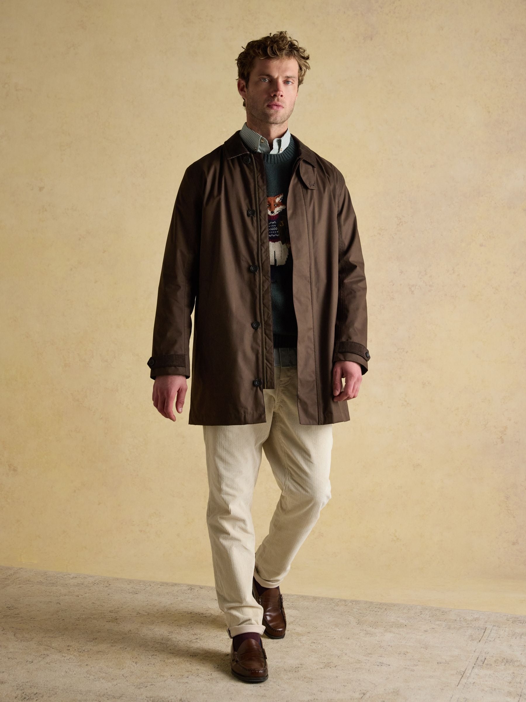 Sandford Brown Waterproof Raincoat