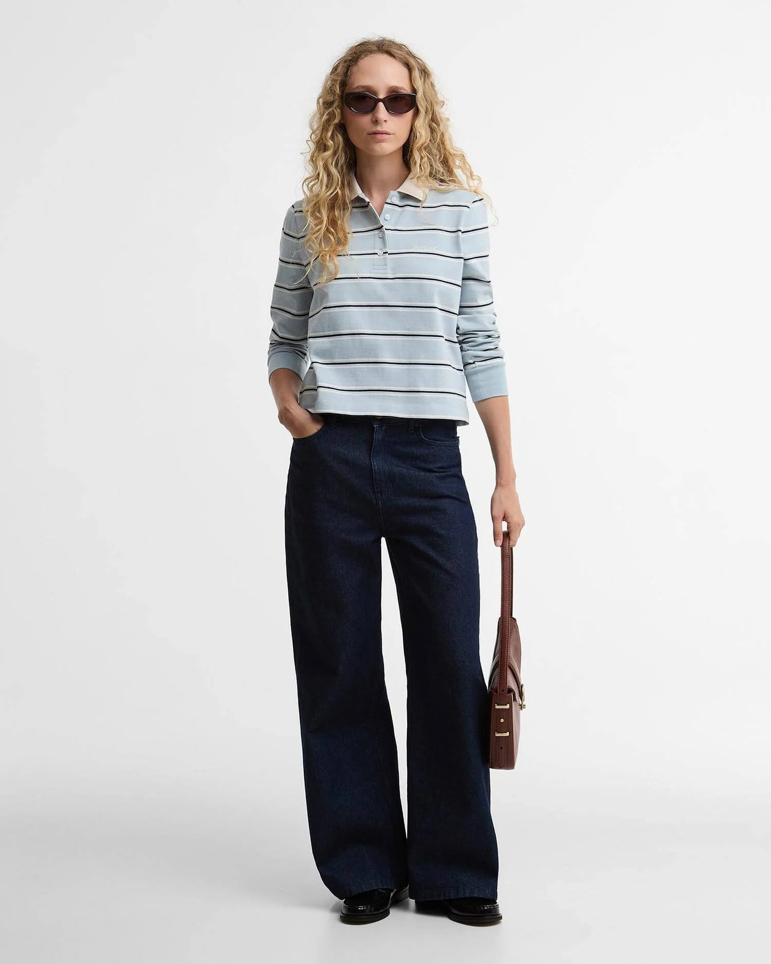 Ashwell Striped Rugby Shirt - Celestial Blue Stripe